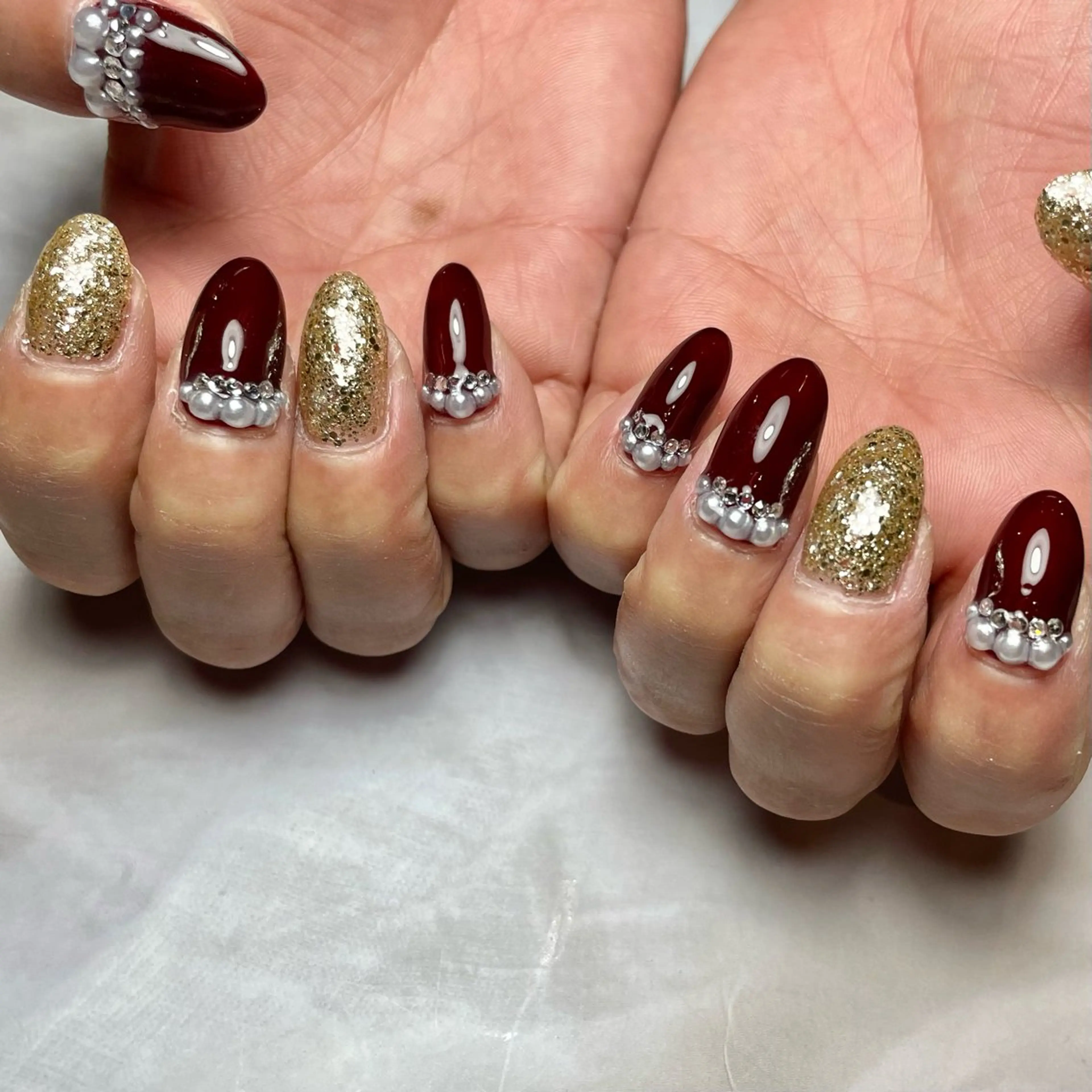 ネイル 赤色 Reflection marikoのネイルデザイン