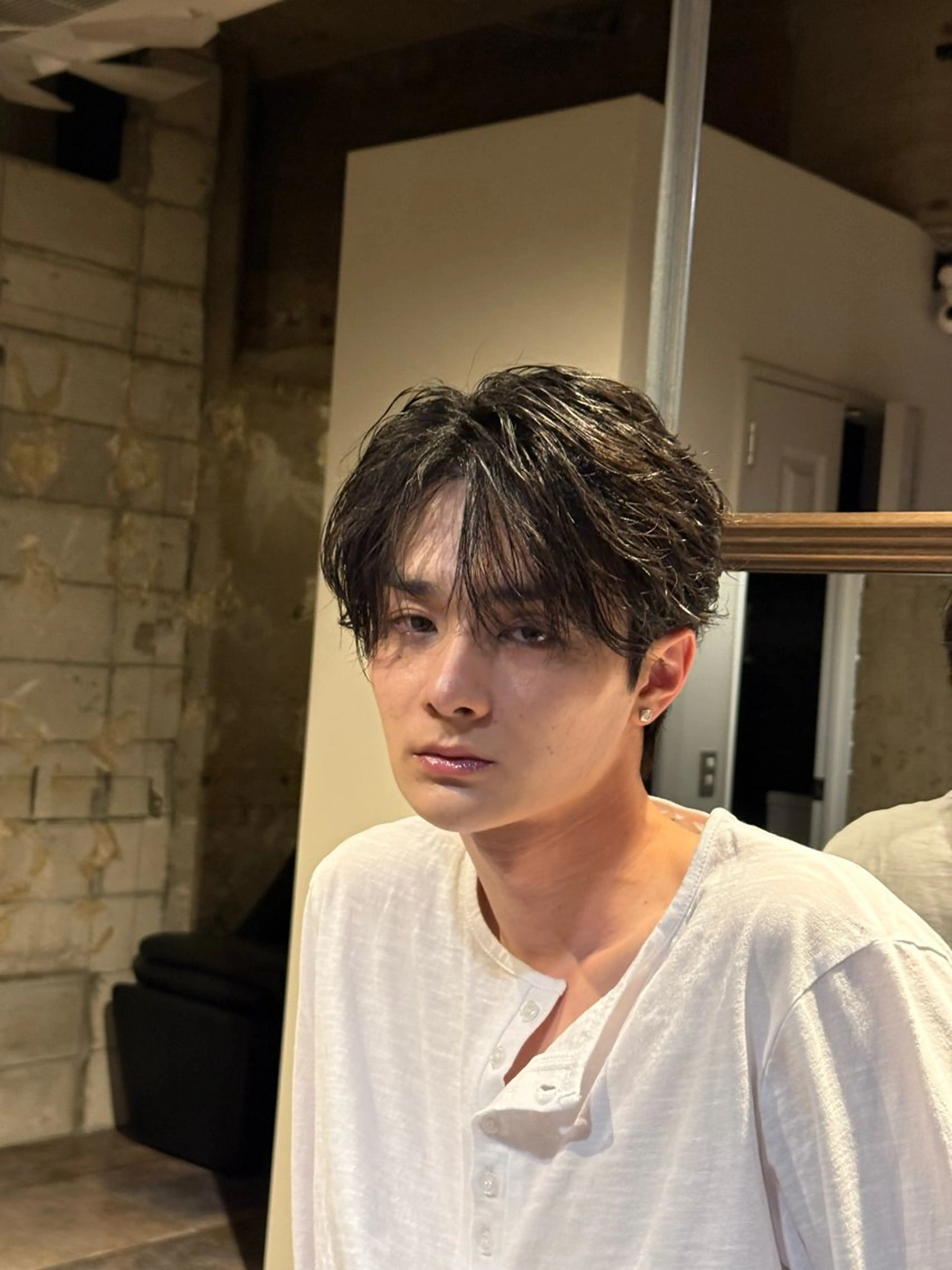 パーマ メンズ フェザーパーマ メンズパーマ カット パーマ 縮毛矯正 メンズ/佐藤 恒輝のヘアスタイル