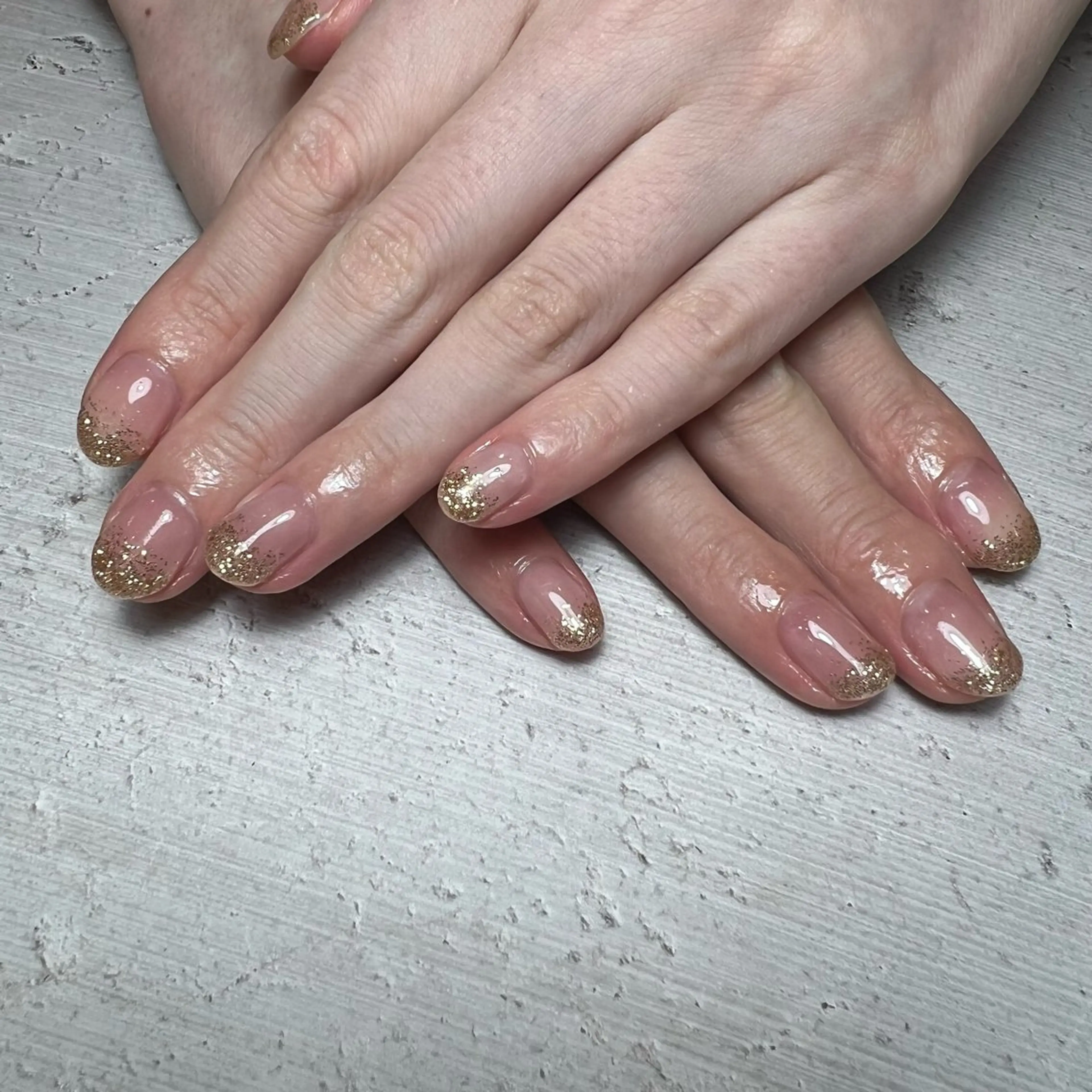 ネイル ラメ(グリッター) ラメグラデーション twin .のネイルデザイン