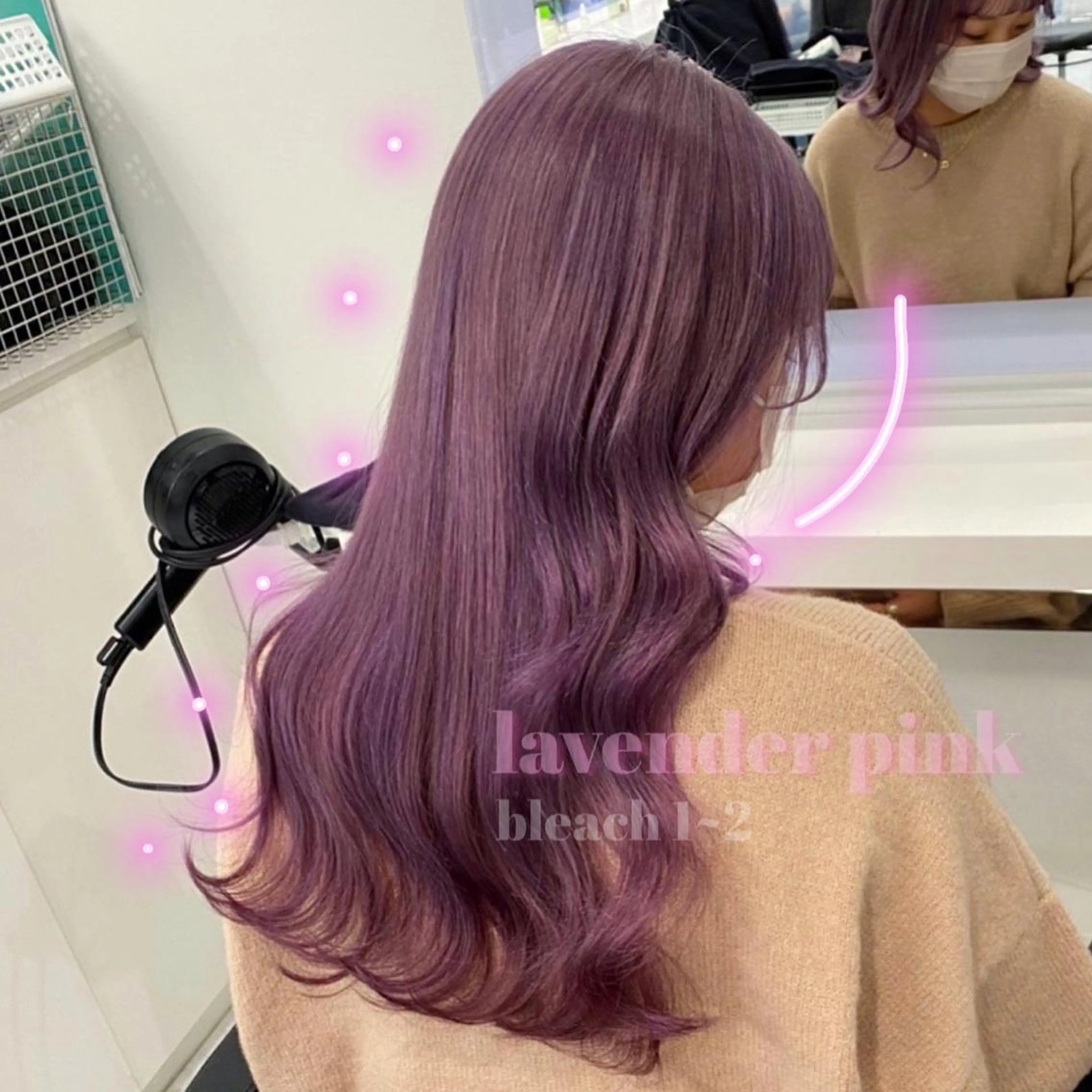 ロング カラー 𝘳𝘺𝘰𝘬𝘢 髪質改善／ブリーチのヘアスタイル