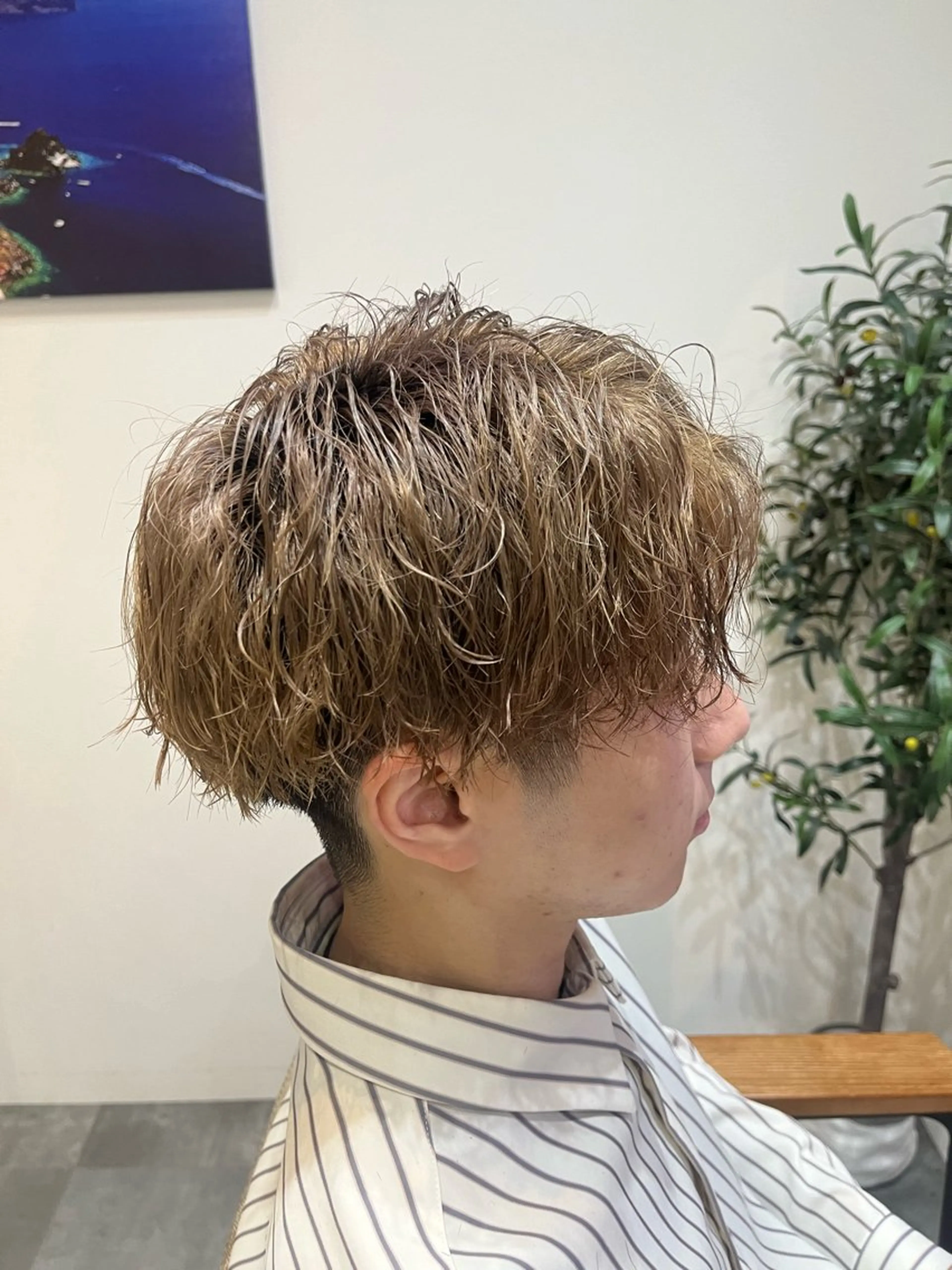 カラー パーマ メンズ 藤田 詩織のヘアスタイル