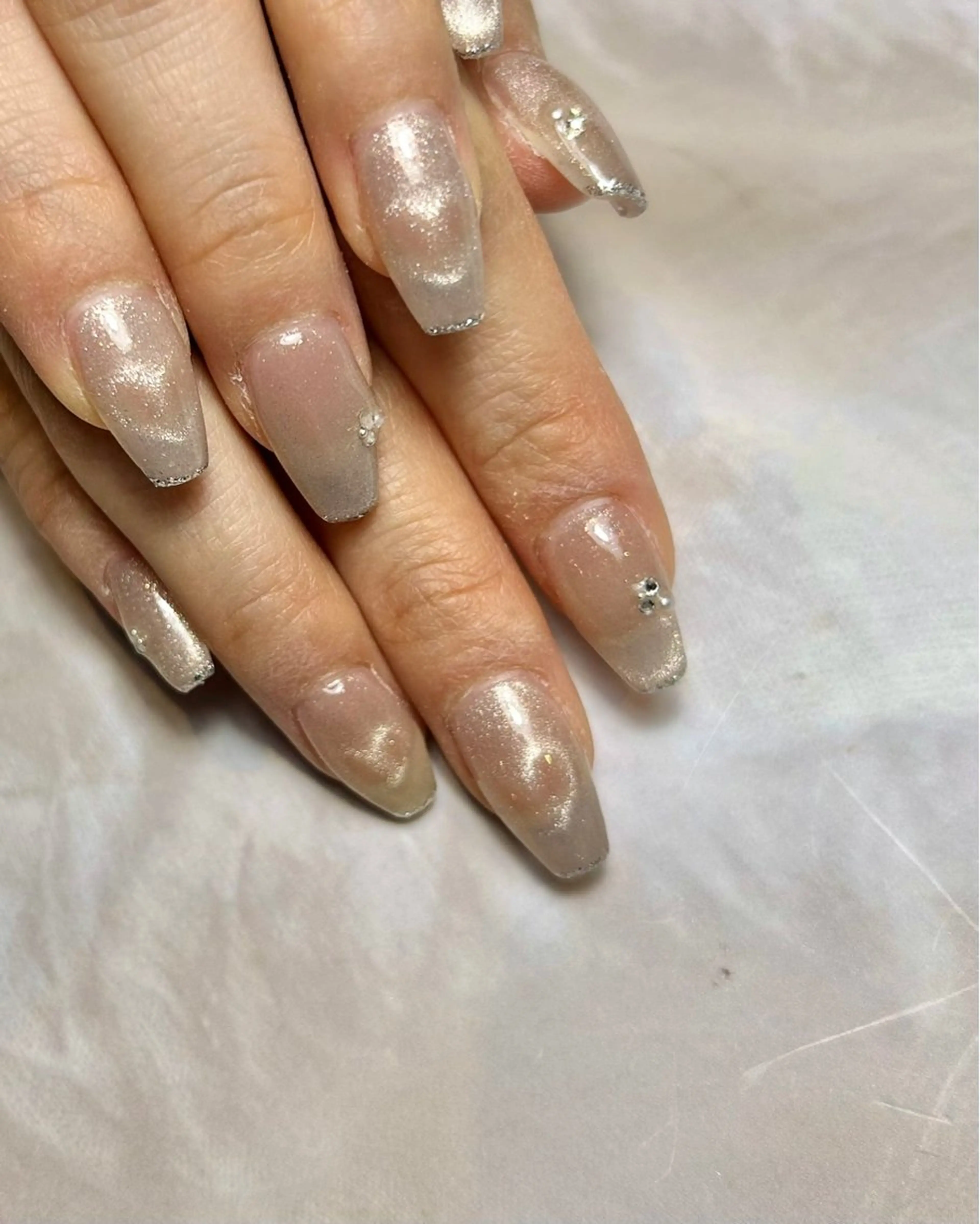 ネイル ハート マグネットネイル ハンドネイル Reflection marikoのネイルデザイン