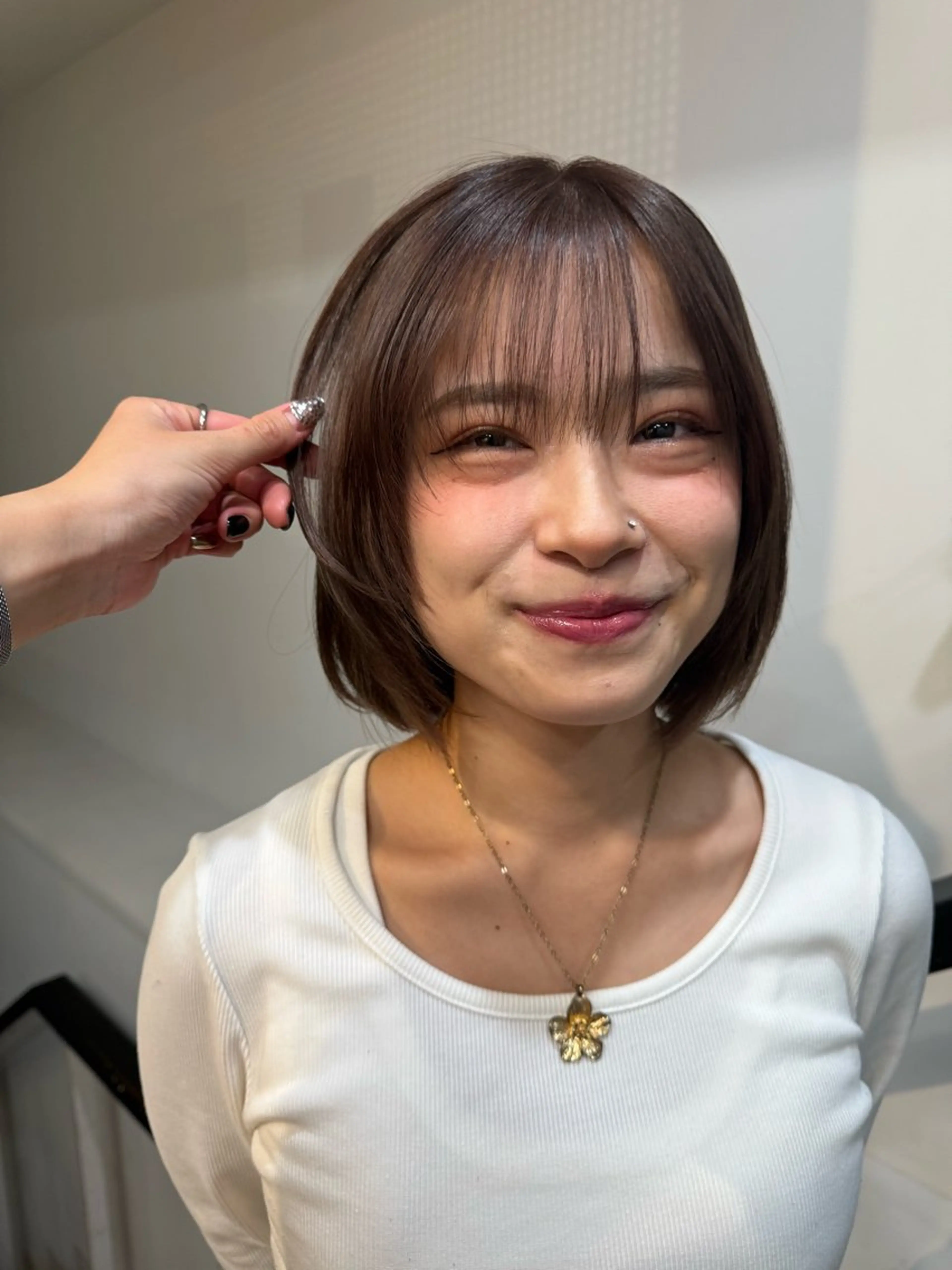 ショート カラー ヘアカラー ブリーチ/艶カラー 🫧/ユーナのヘアスタイル