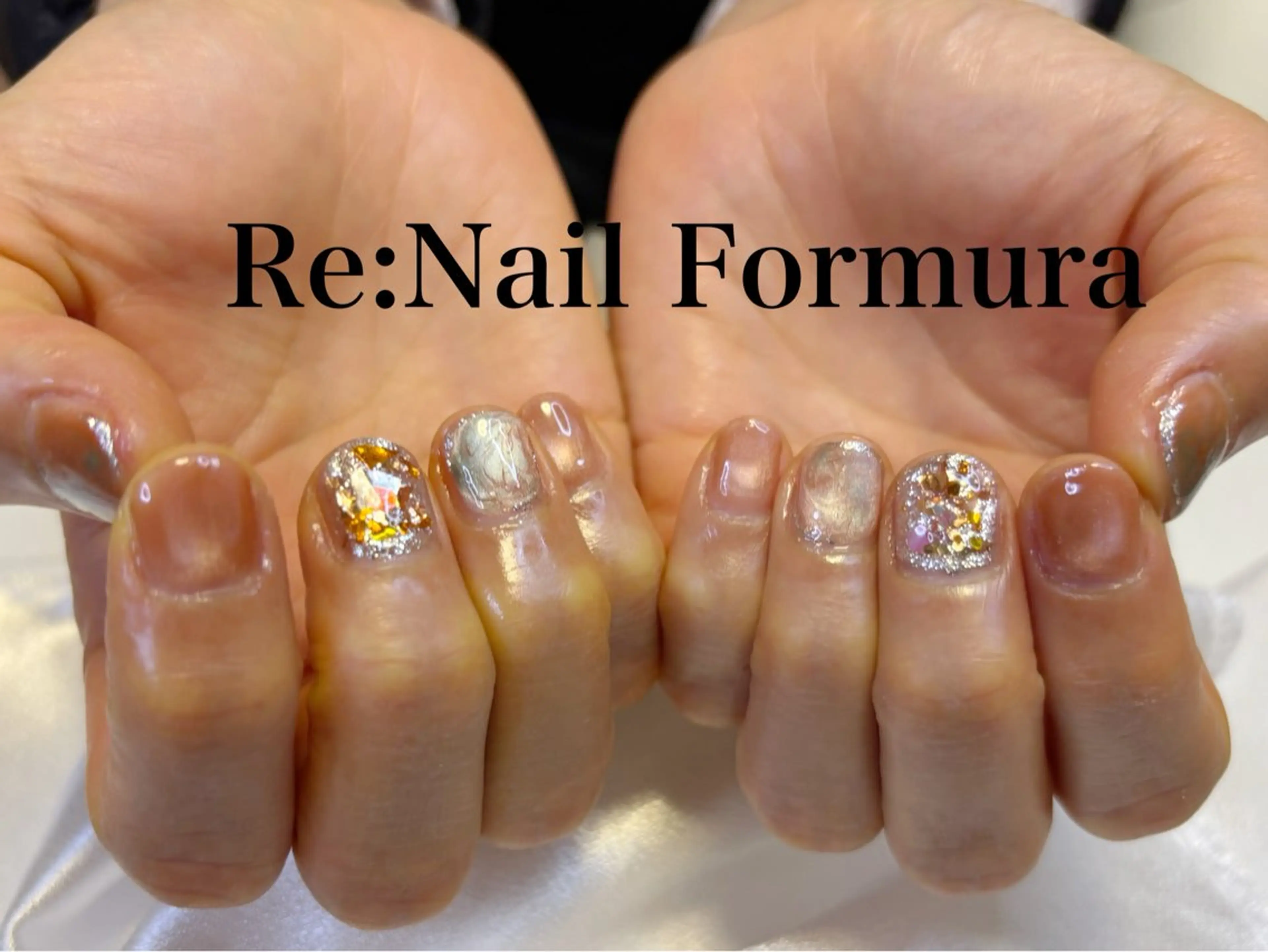 ミディアム ハンドネイル Re:Nail Formula所属・kido chieのネイルデザイン