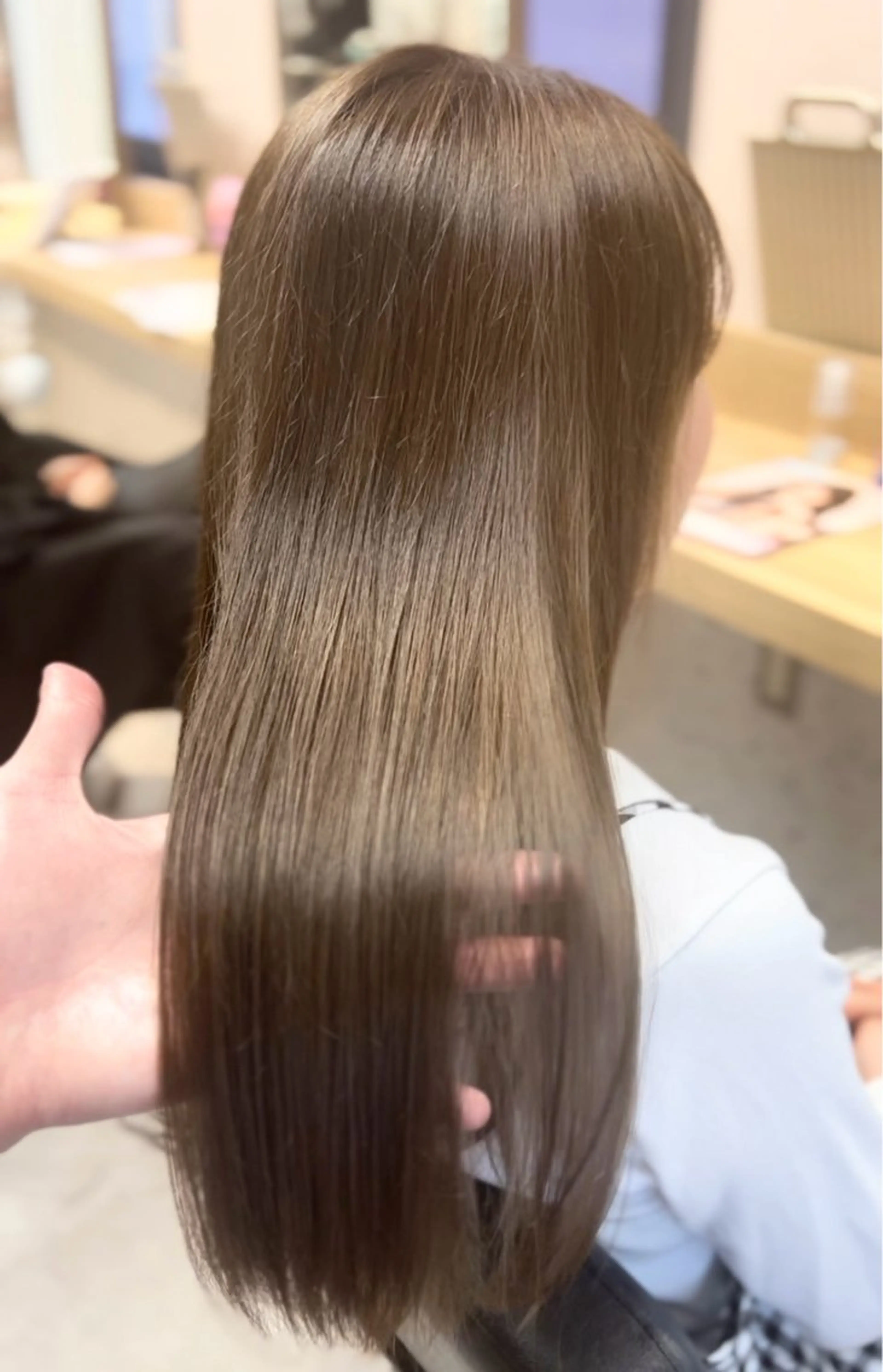 縮毛矯正+マスクトリートメントの写真