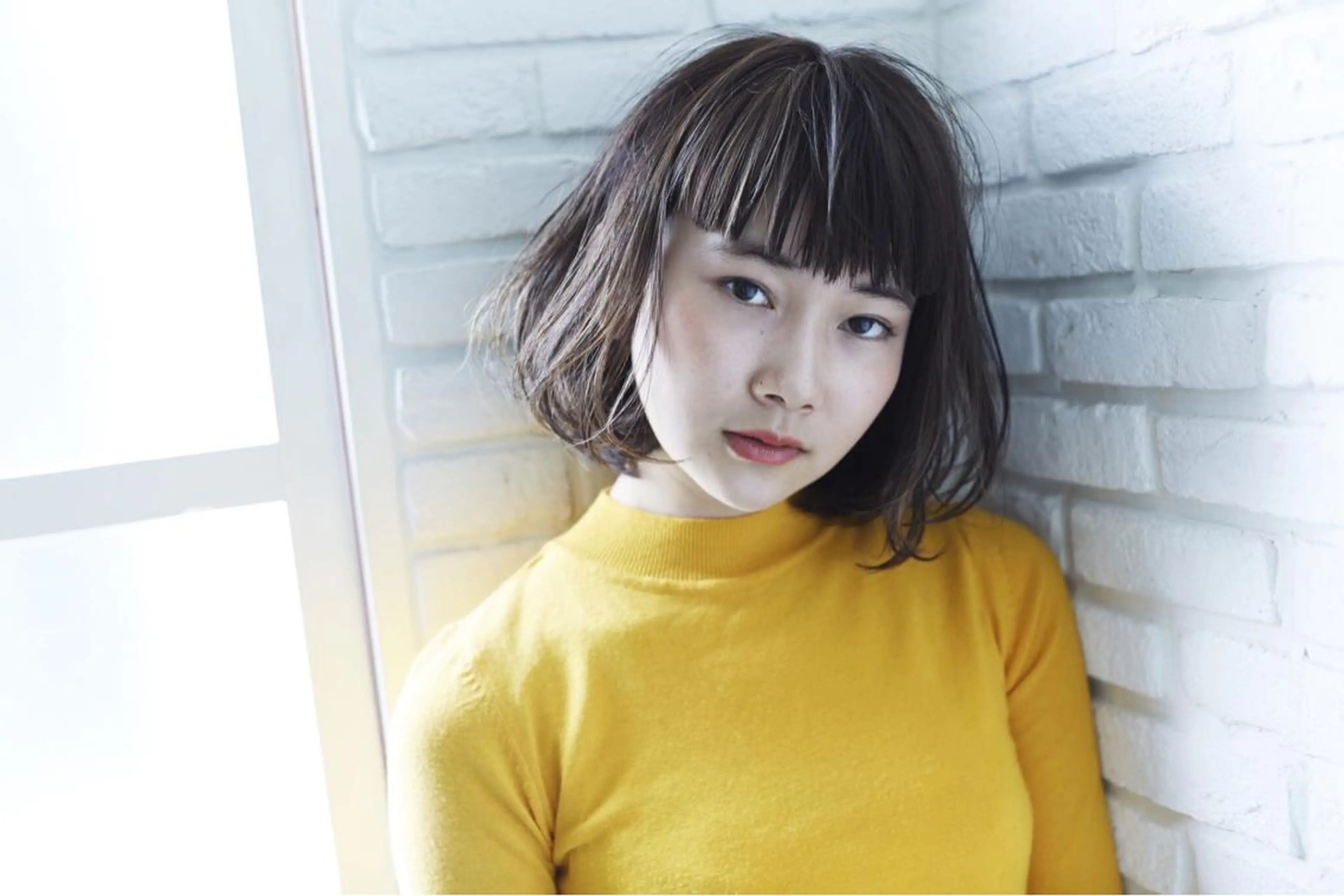 ミディアム カラー THE DAY所属・AKI HASHIMOTOのヘアスタイル