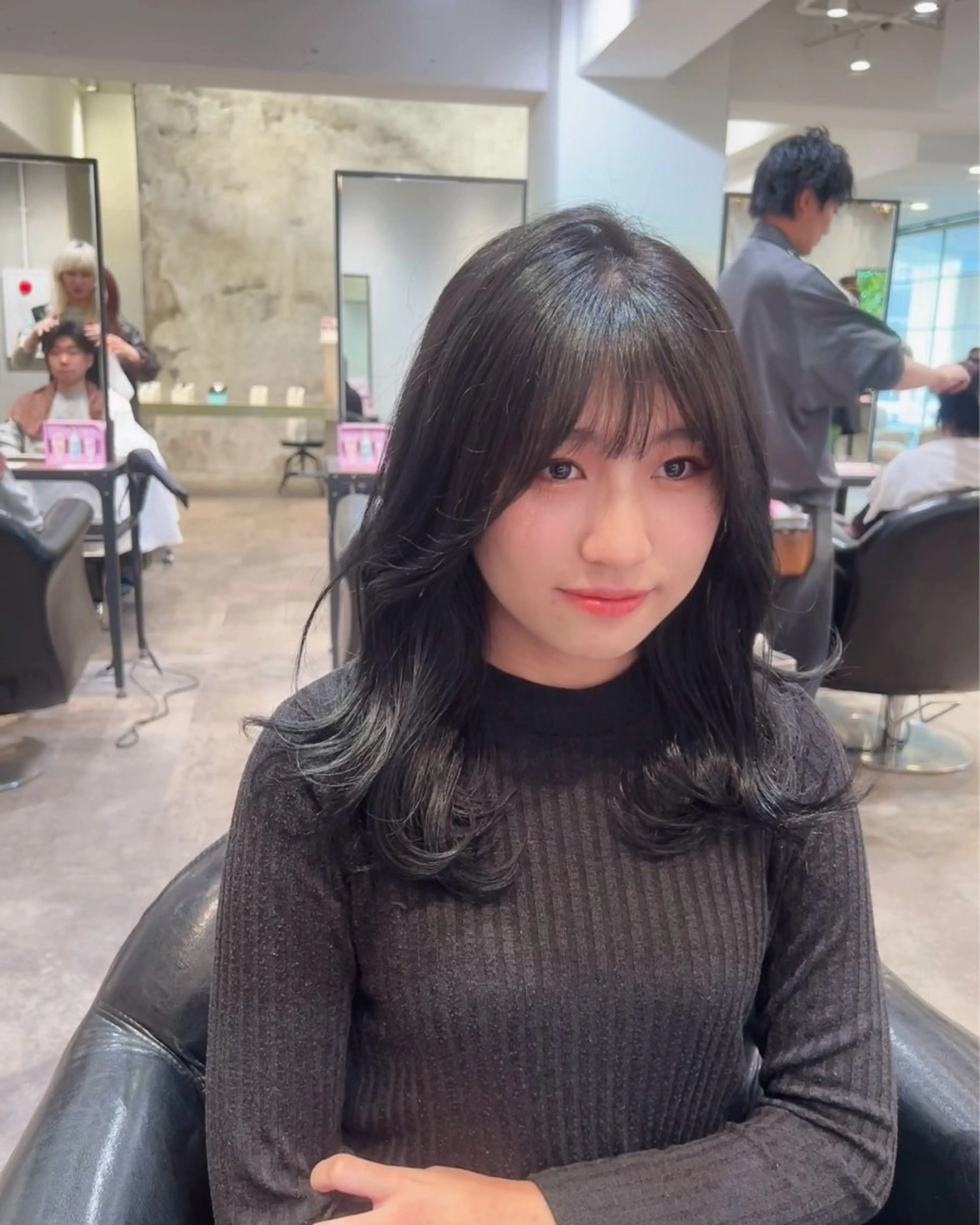 セミロング ヘアカラー 縮毛矯正 トリートメント ✨毛髪診断で絶対綺麗 ✨美髪艶髪専門✨高浪のヘアスタイル