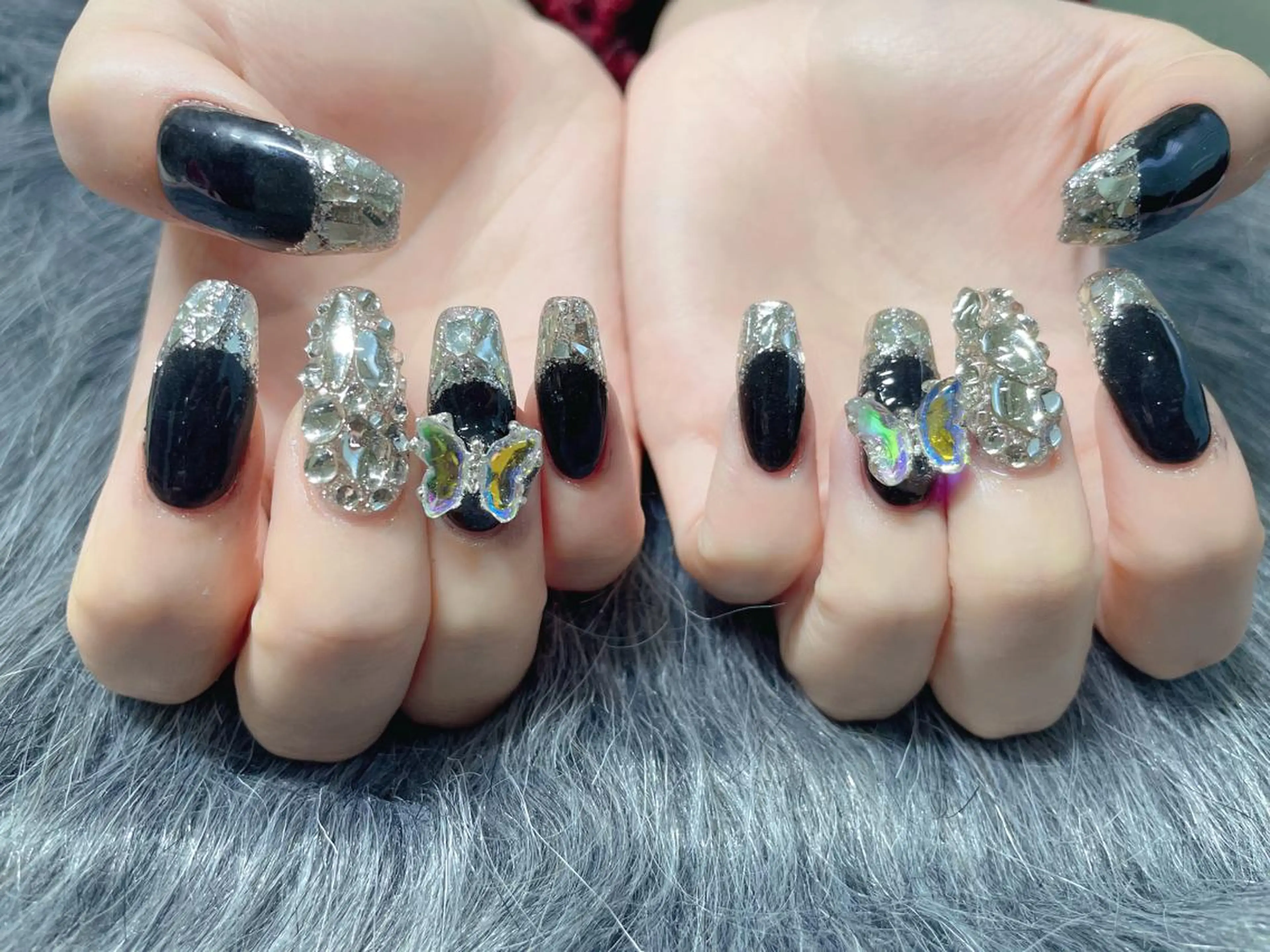 ミディアム ネイル ハンドネイル 《LB》ラブリエ Nail&eyeのマツエク・マツパデザイン