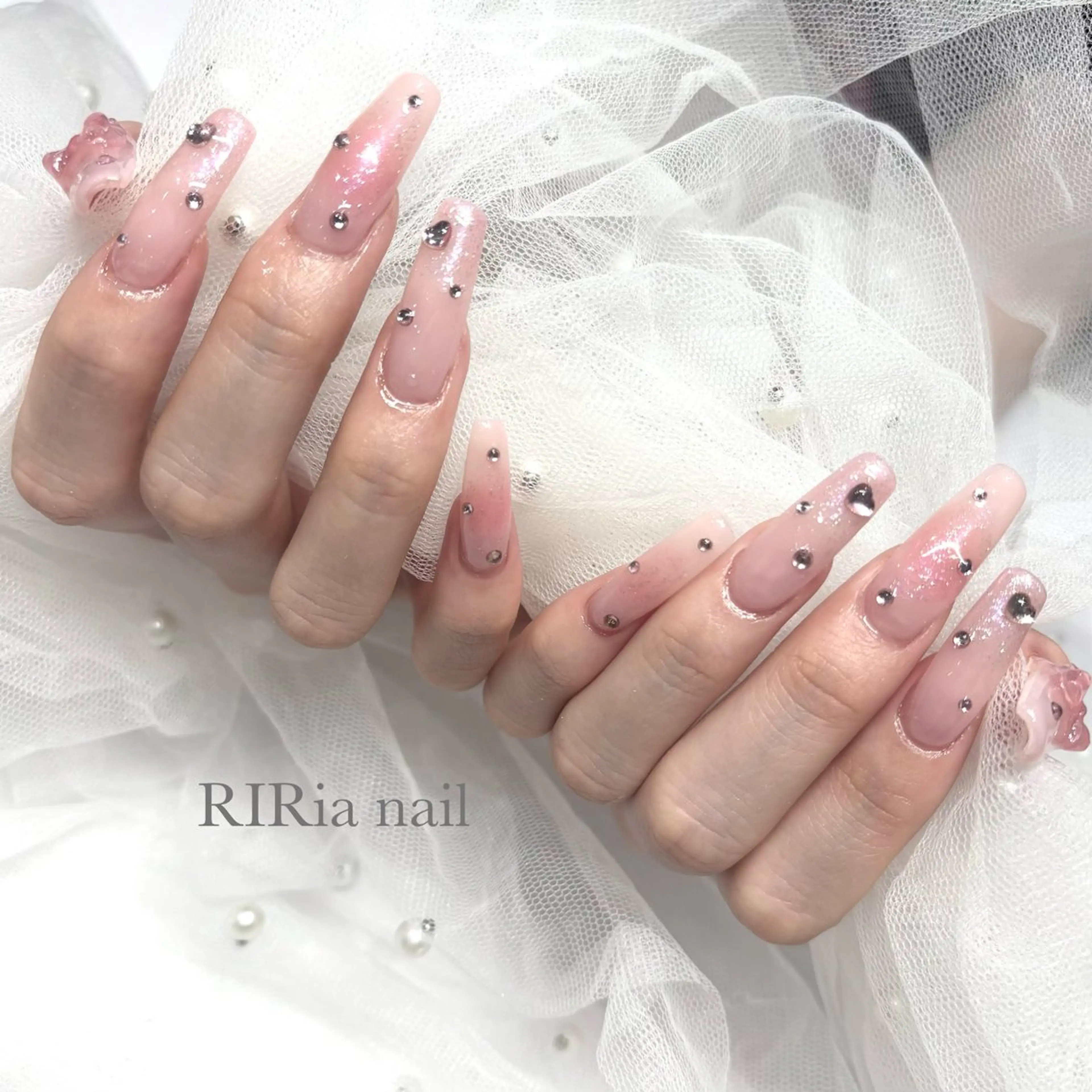 ネイル チークネイル ハンドネイル 🎀『RlRia』（GO TODAY シェアサロン 横浜Solace店内）🎀所属・RlRia .のネイルデザイン