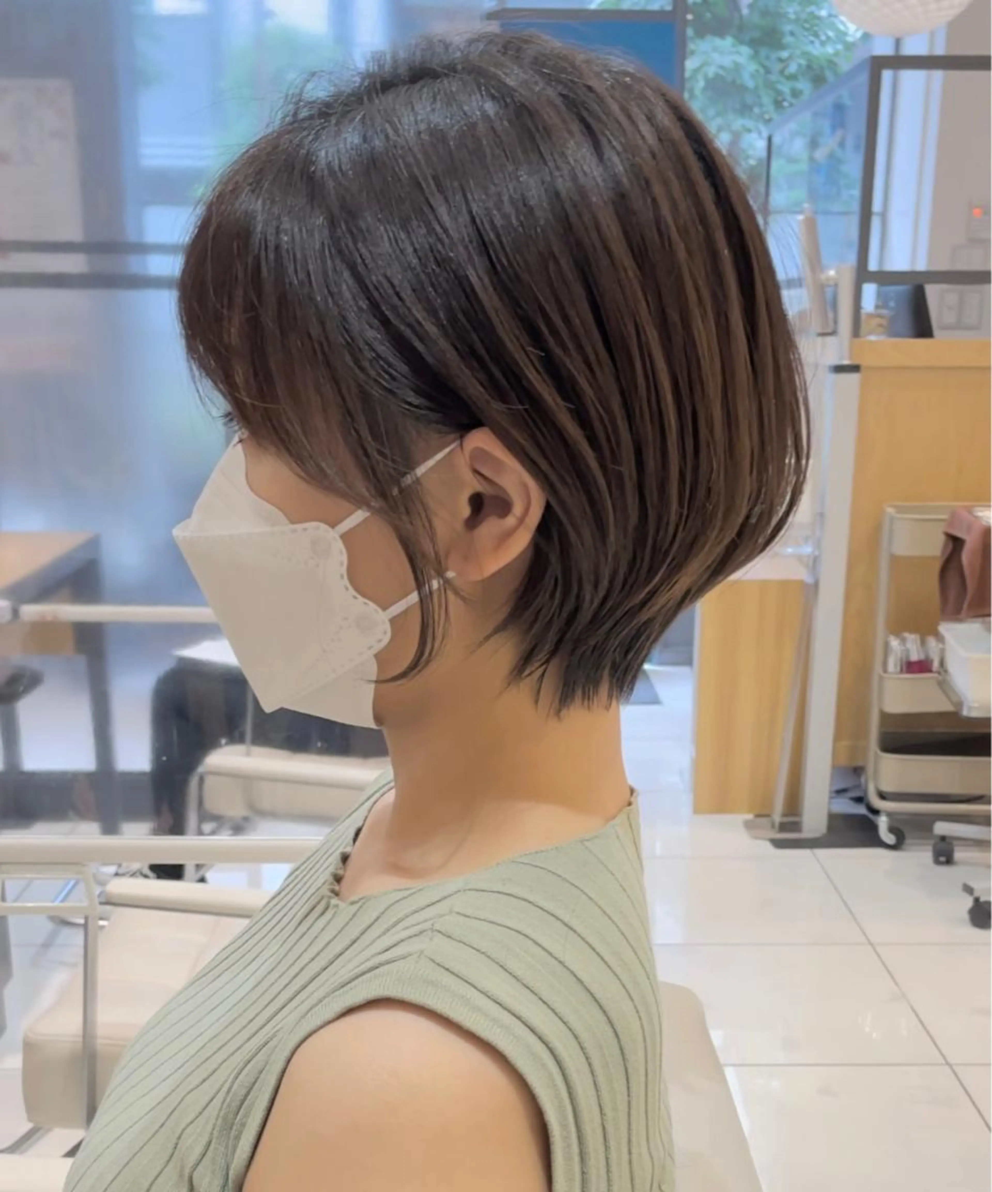 ☆カット☆ショート​〜​ボブ　※シャンプー別途¥550（シャンプーなしでもしっかりとシャワーでお流しします）の写真