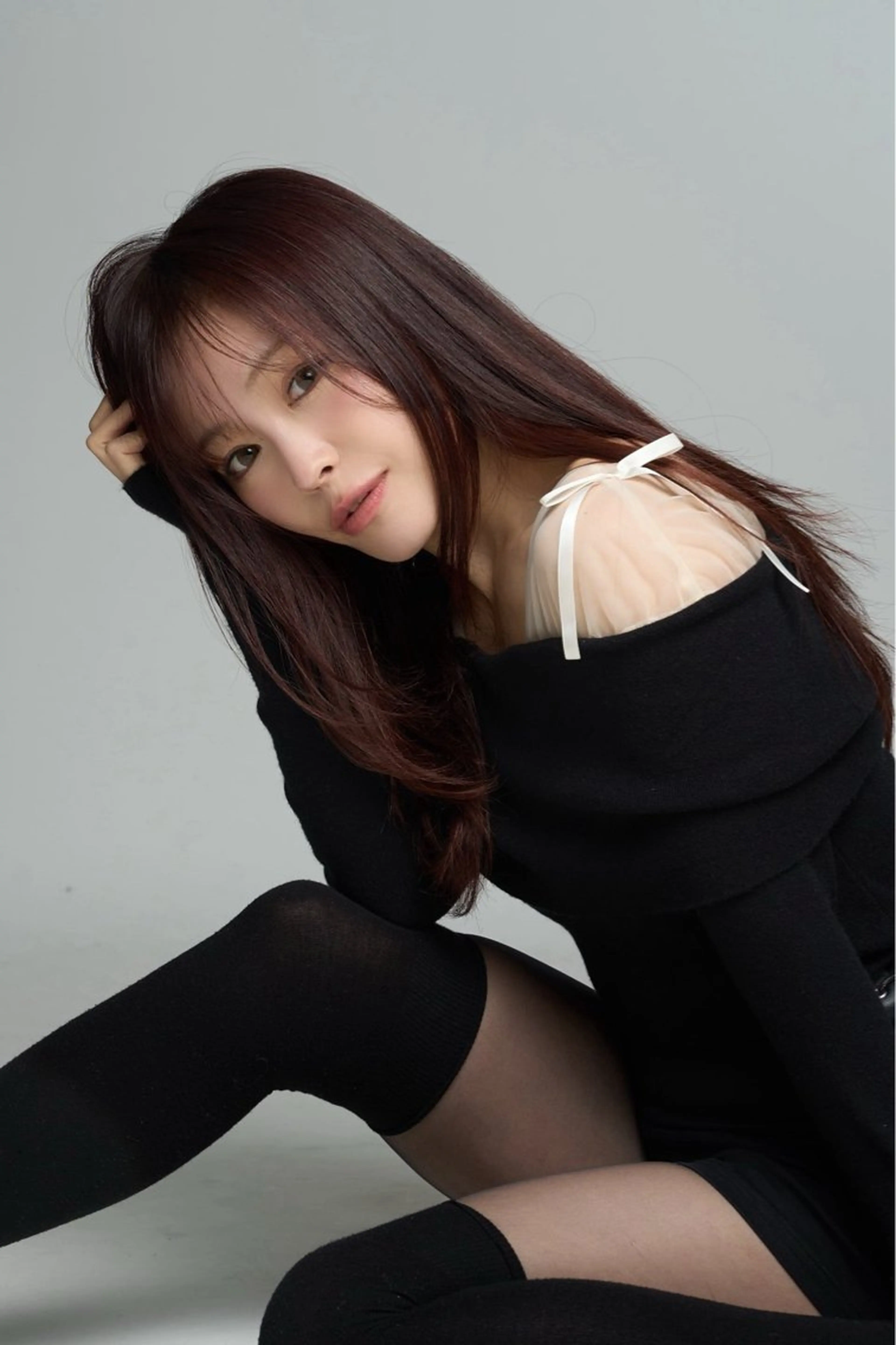 カラー カット ヘアカラー トリートメント 武田涼レイヤーカット 髪質改善×縮毛矯正のヘアスタイル