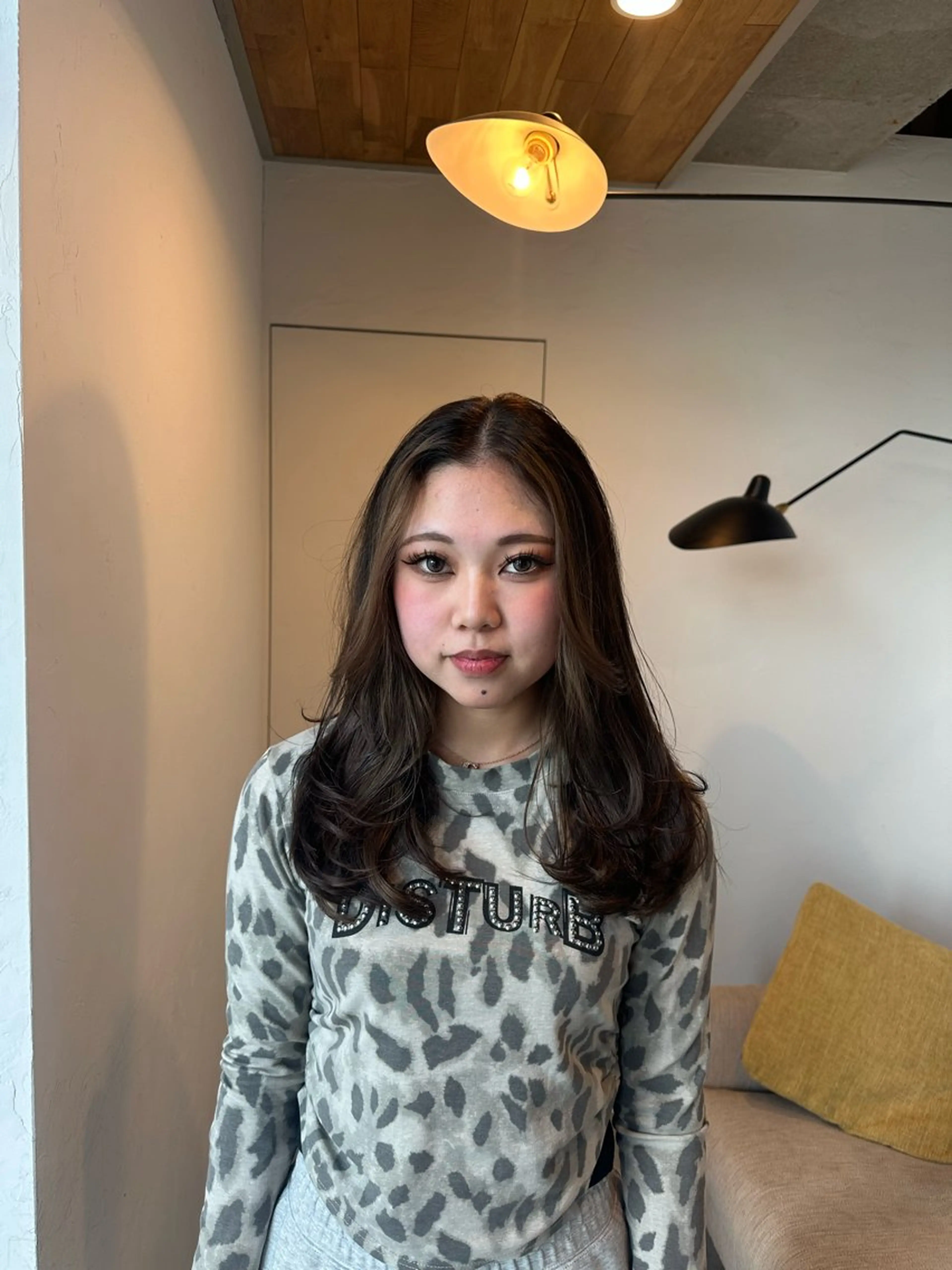 ミディアム レイヤーカット 髪質改善/縮毛矯正 新潟/レイヤー/有紗のヘアスタイル