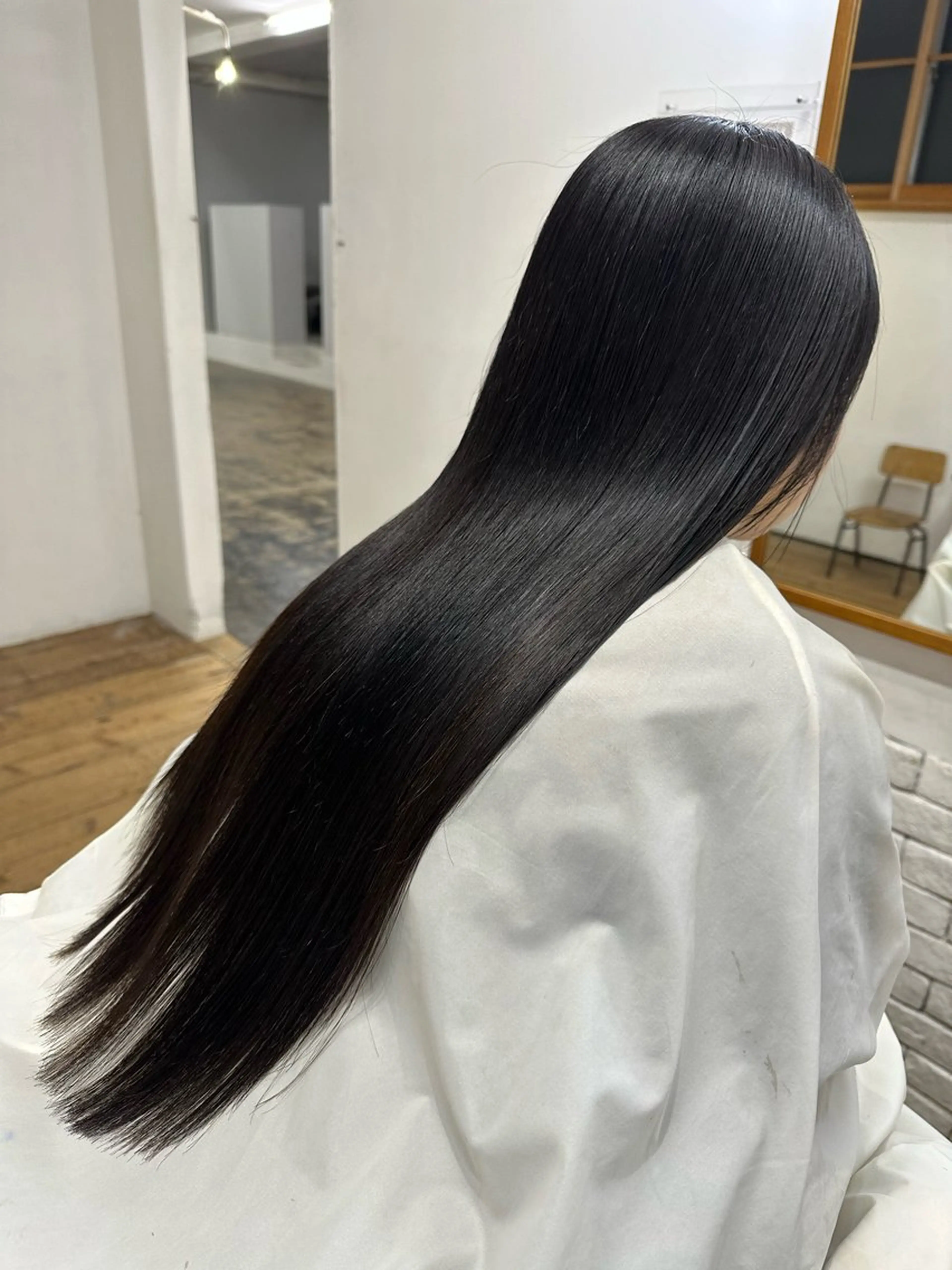 酸性ストレートパーマモデルの写真