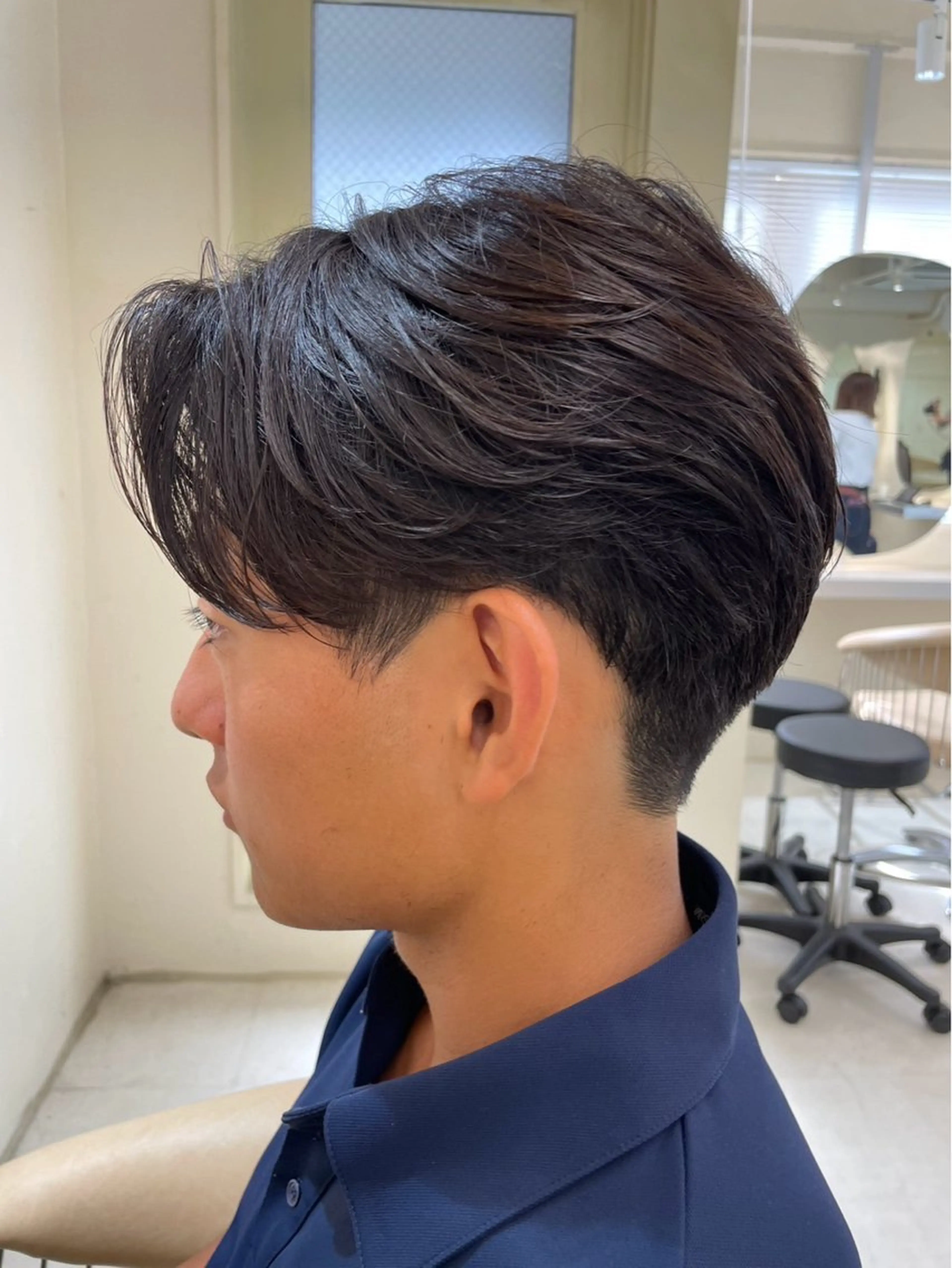 メンズ カット マッシュ/ センターパート/奈菜のヘアスタイル