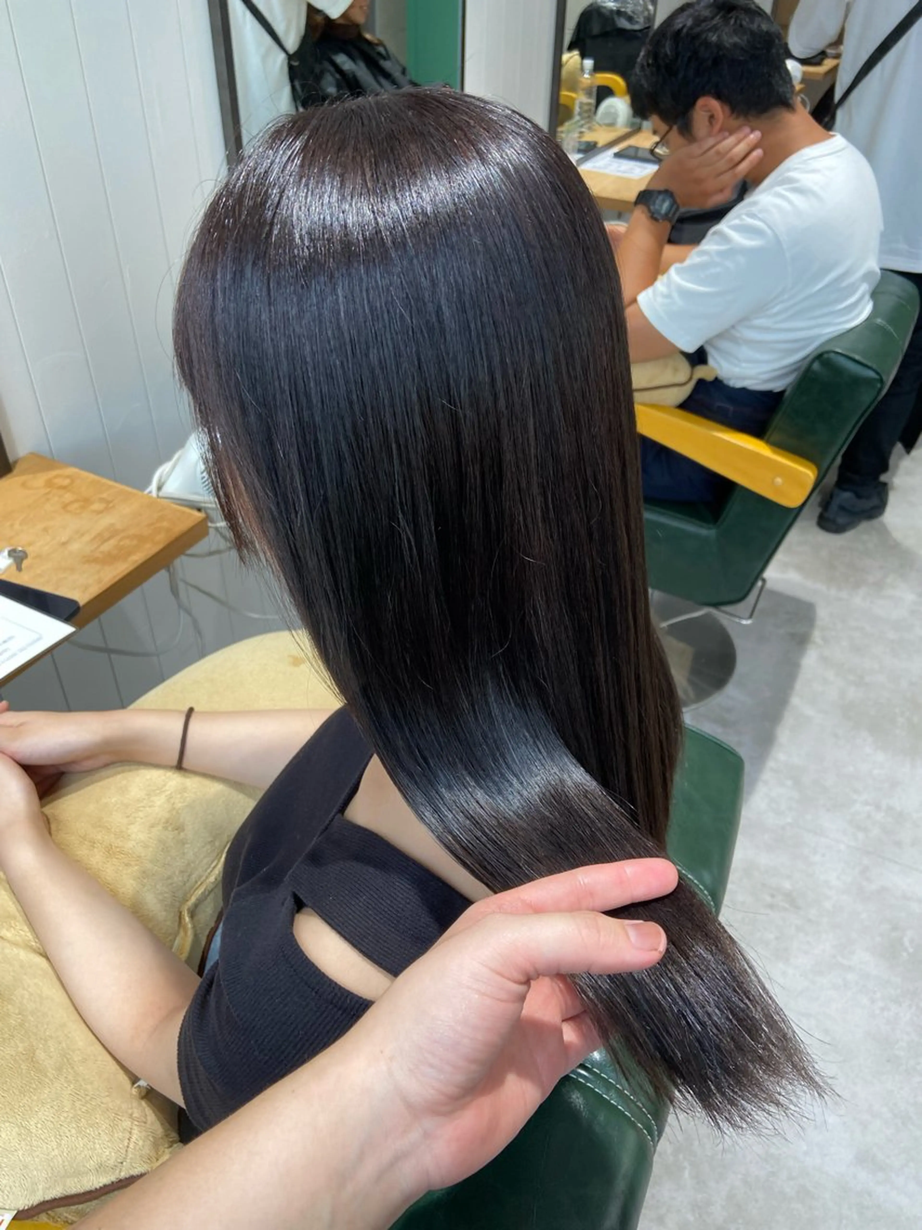 セミロング カラー 髪質改善資格保持者/ ナツミのヘアスタイル