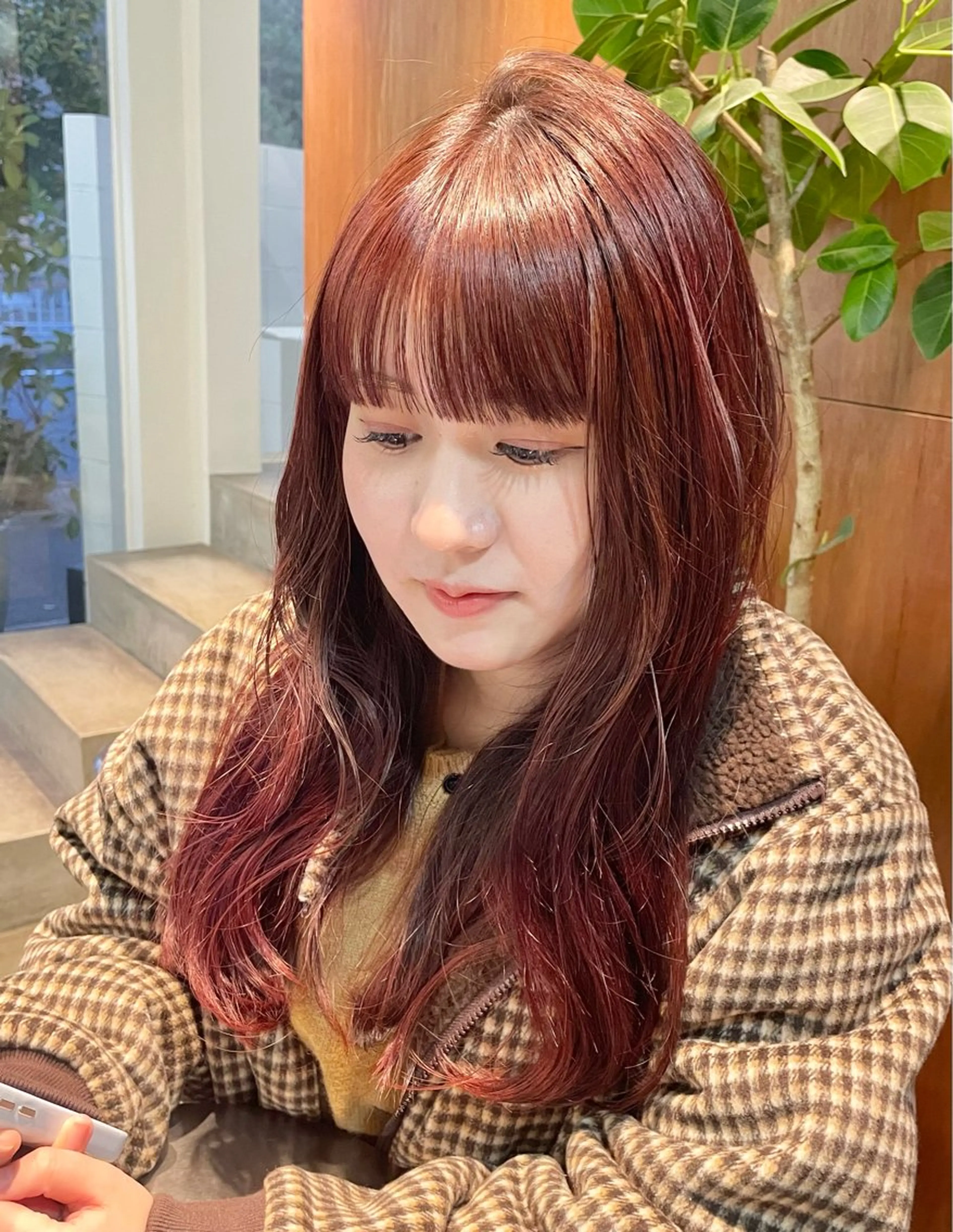 セミロング ヘアカラー トリートメント yukii しまむら のぞみのヘアスタイル