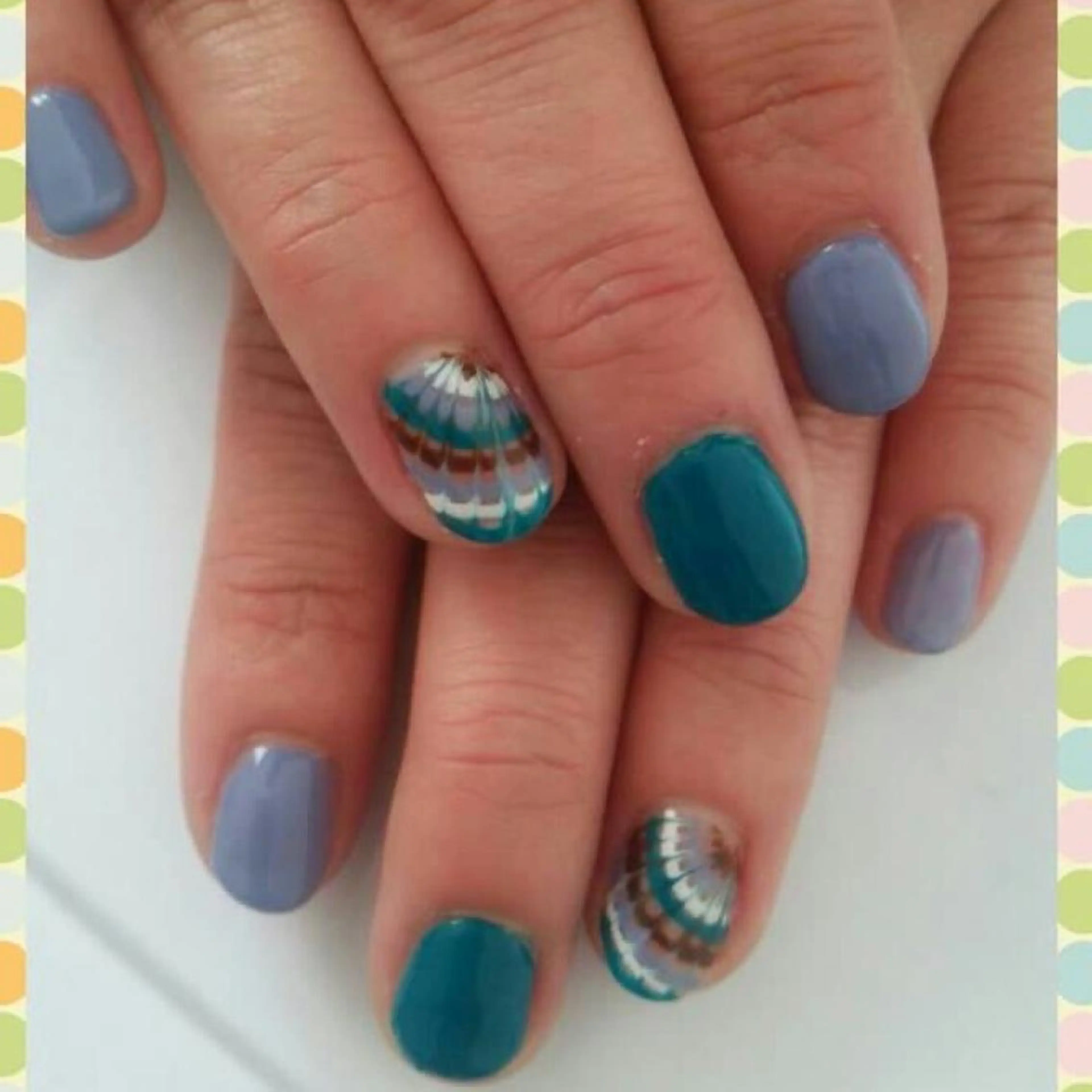 ネイル ピーコックネイル 田代 夏子のネイルデザイン