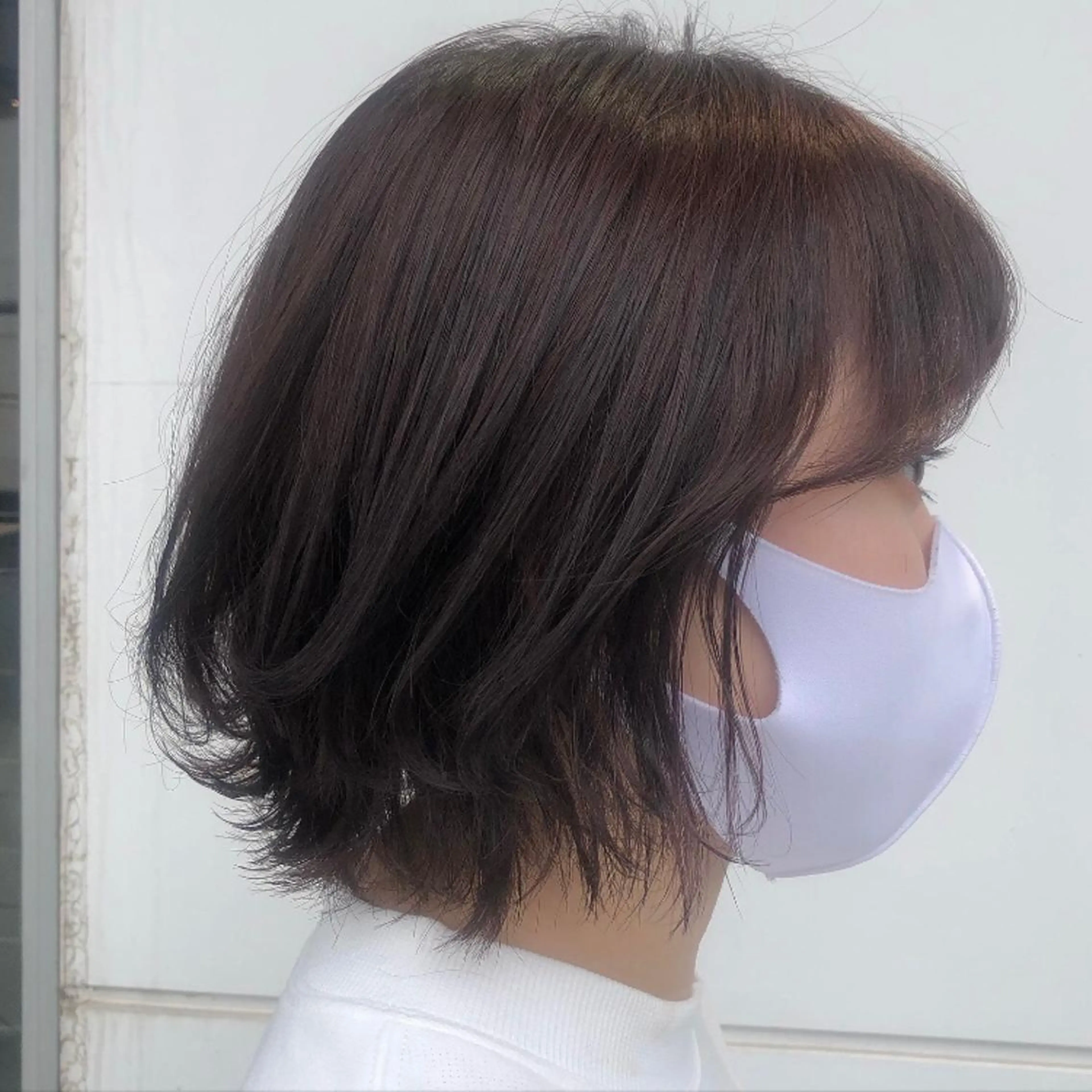 ミディアム カラー ブラウンカラー ピンクカラー ピンクブラウン カット ヘアカラー トリートメント カトウ ユウカのヘアスタイル