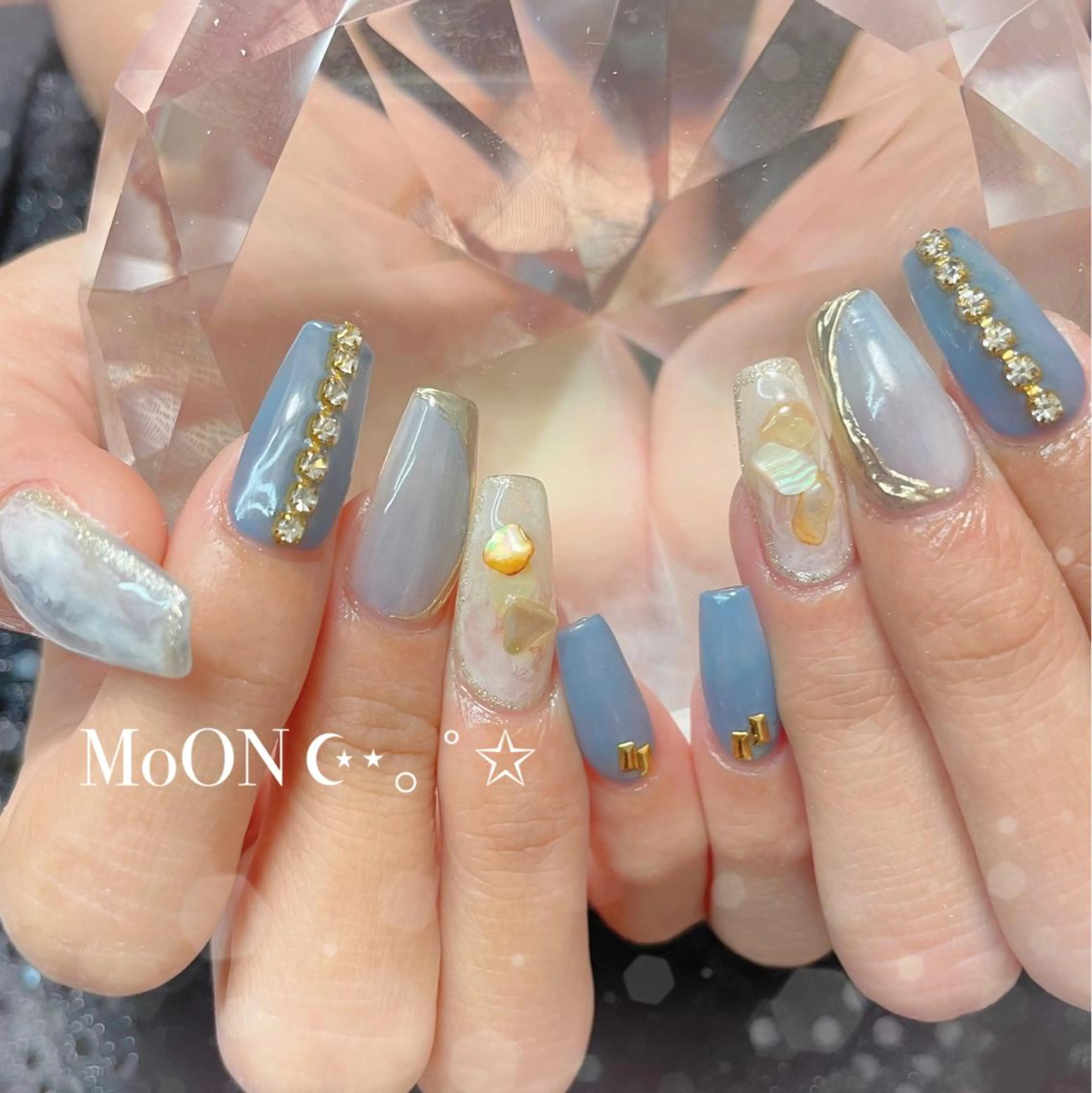 ネイル ハンドネイル ハンドケア MoON...❤︎ MeGuのネイルデザイン