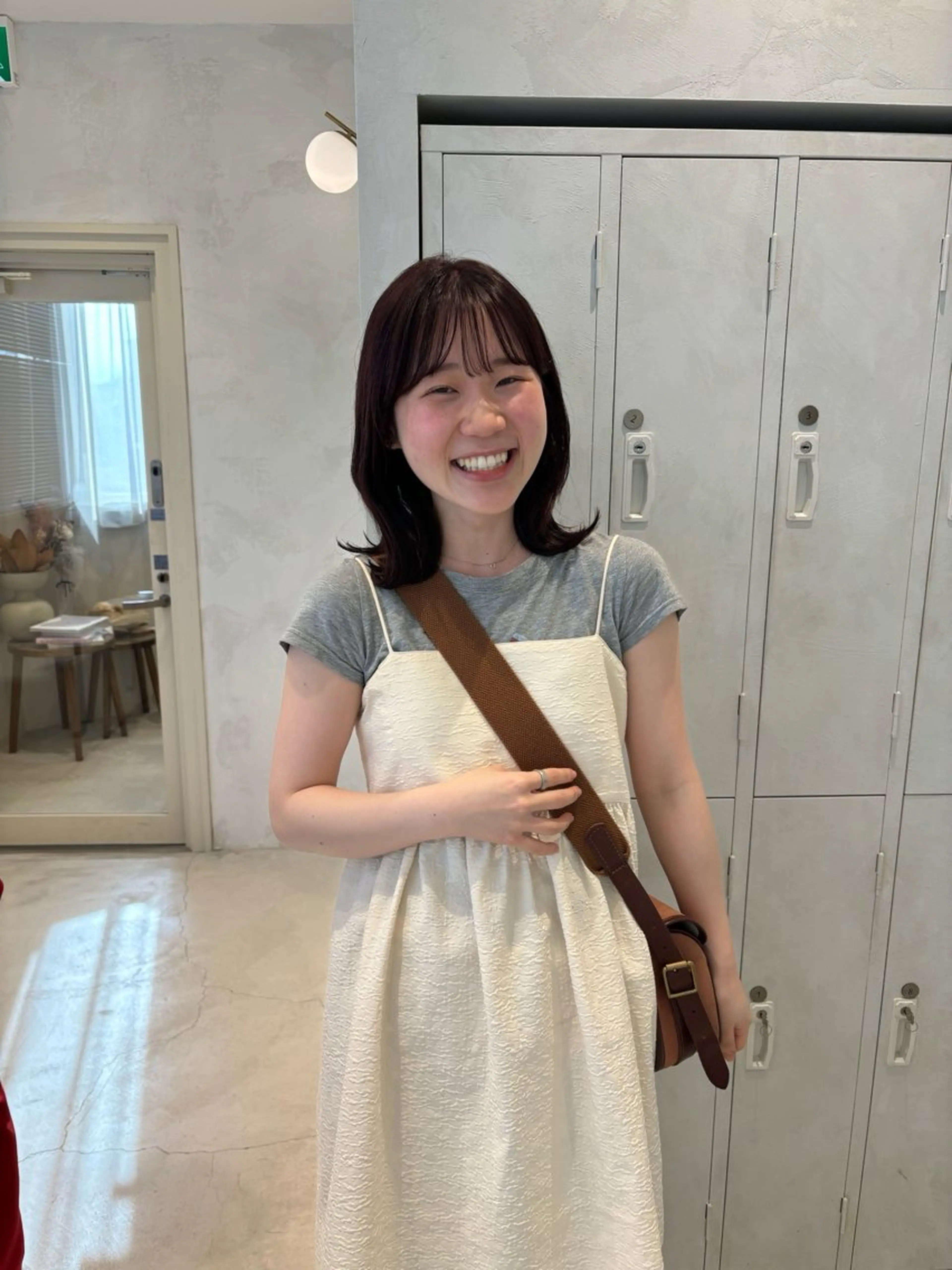 ミディアム ヘアカラー 桑本 さと子のヘアスタイル