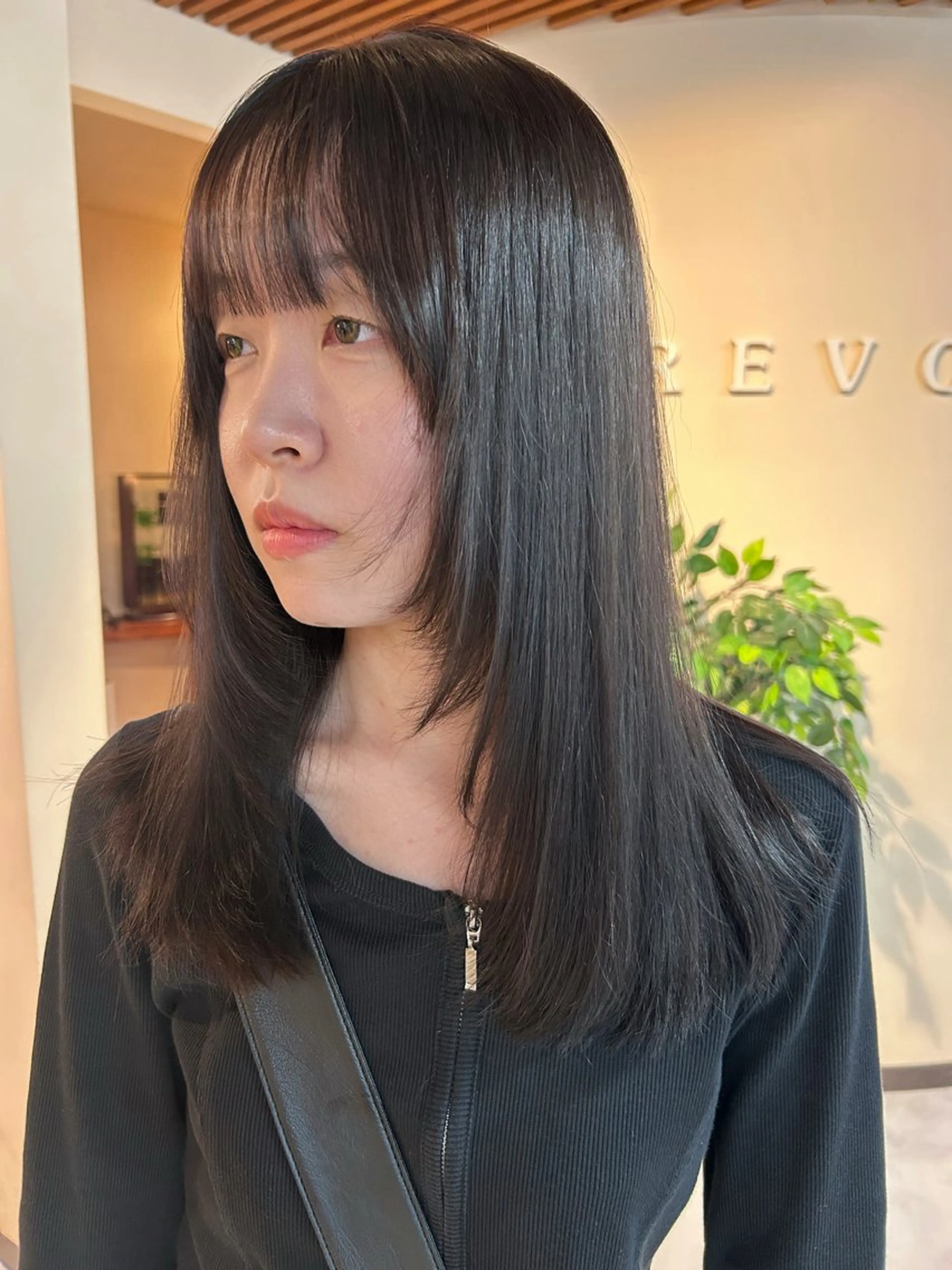 セミロング カット ヘアカラー 透明感/レイヤー/ 武士るな🌿‬のヘアスタイル