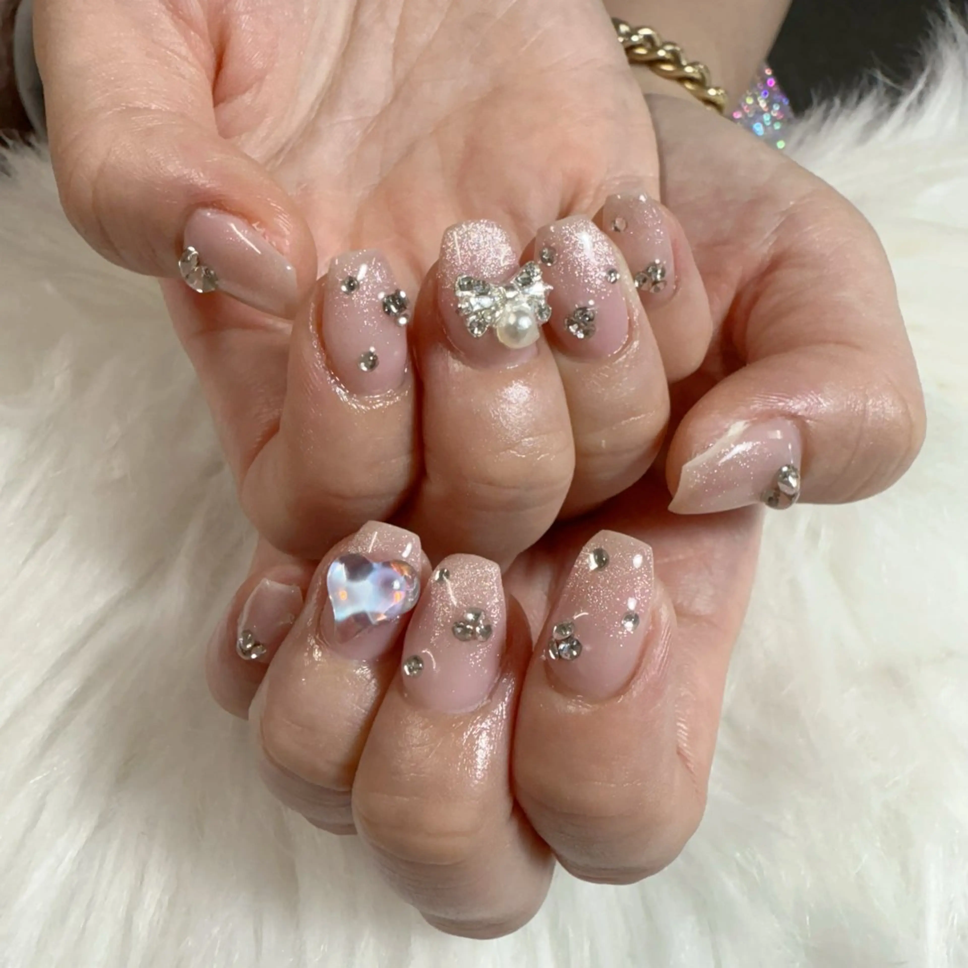 ネイル ハンドネイル 🎀nana🫧 ワンホンネイル🎀のネイルデザイン