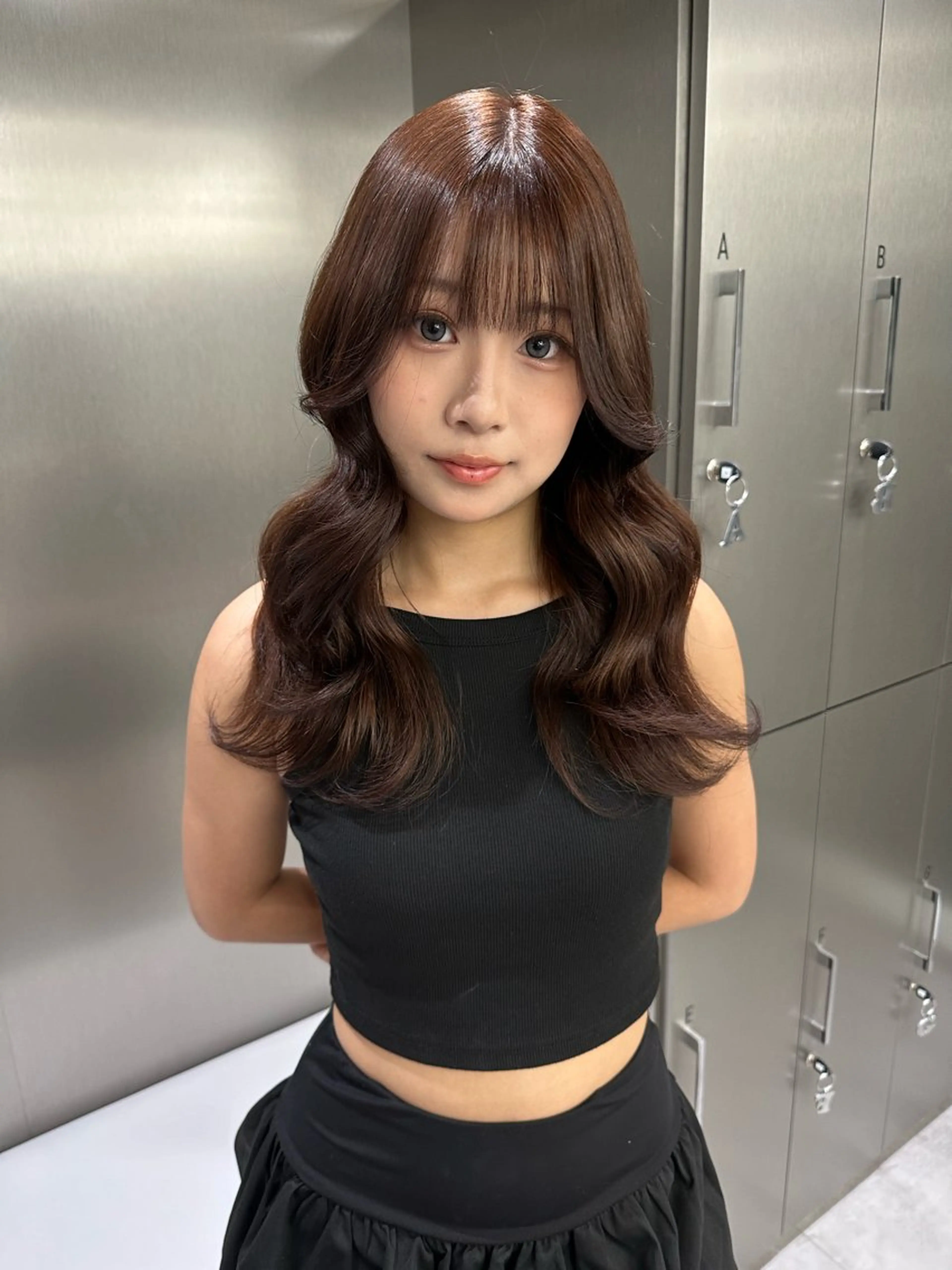 ロング カラー ブリーチ ブラウンカラー 透明感カラー ブリーチ矯正/ ブリーチ特化mikaのヘアスタイル