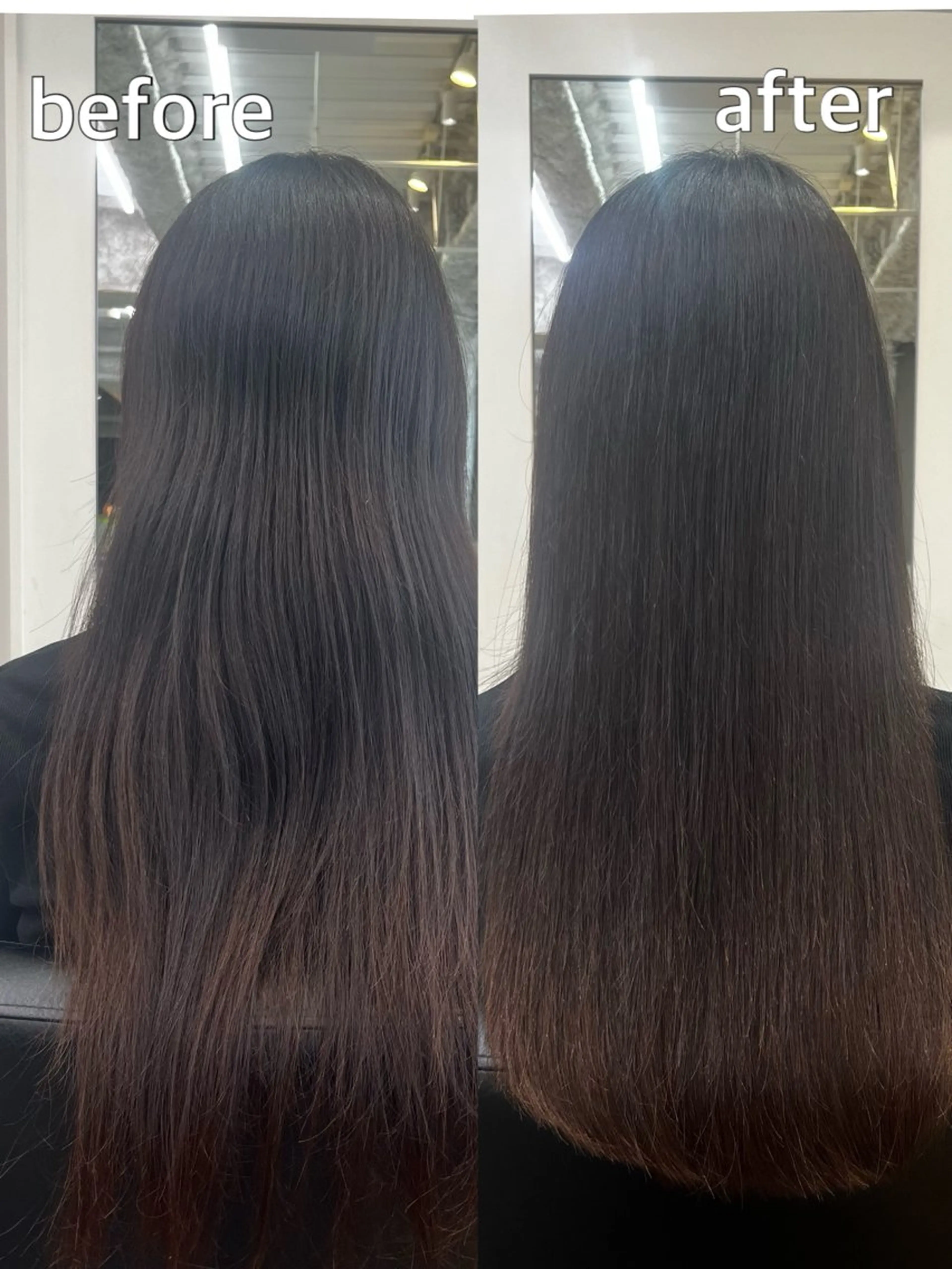 ロング 縮毛矯正 宇佐美佳/美髪 ストレート/縮毛矯正のヘアスタイル