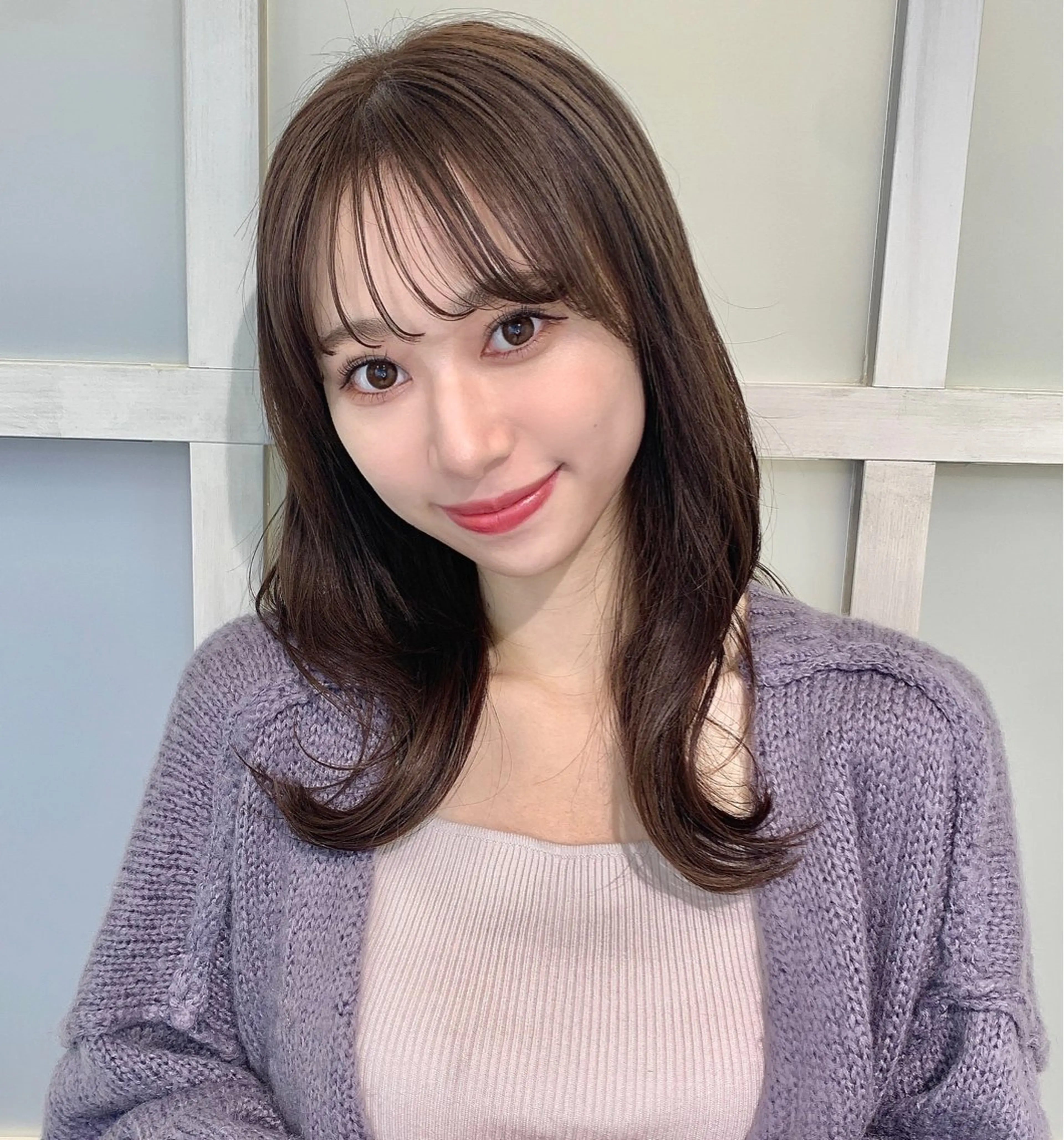 セミロング 🦋ミルクティーベー ジュ🦋mayukiのヘアスタイル