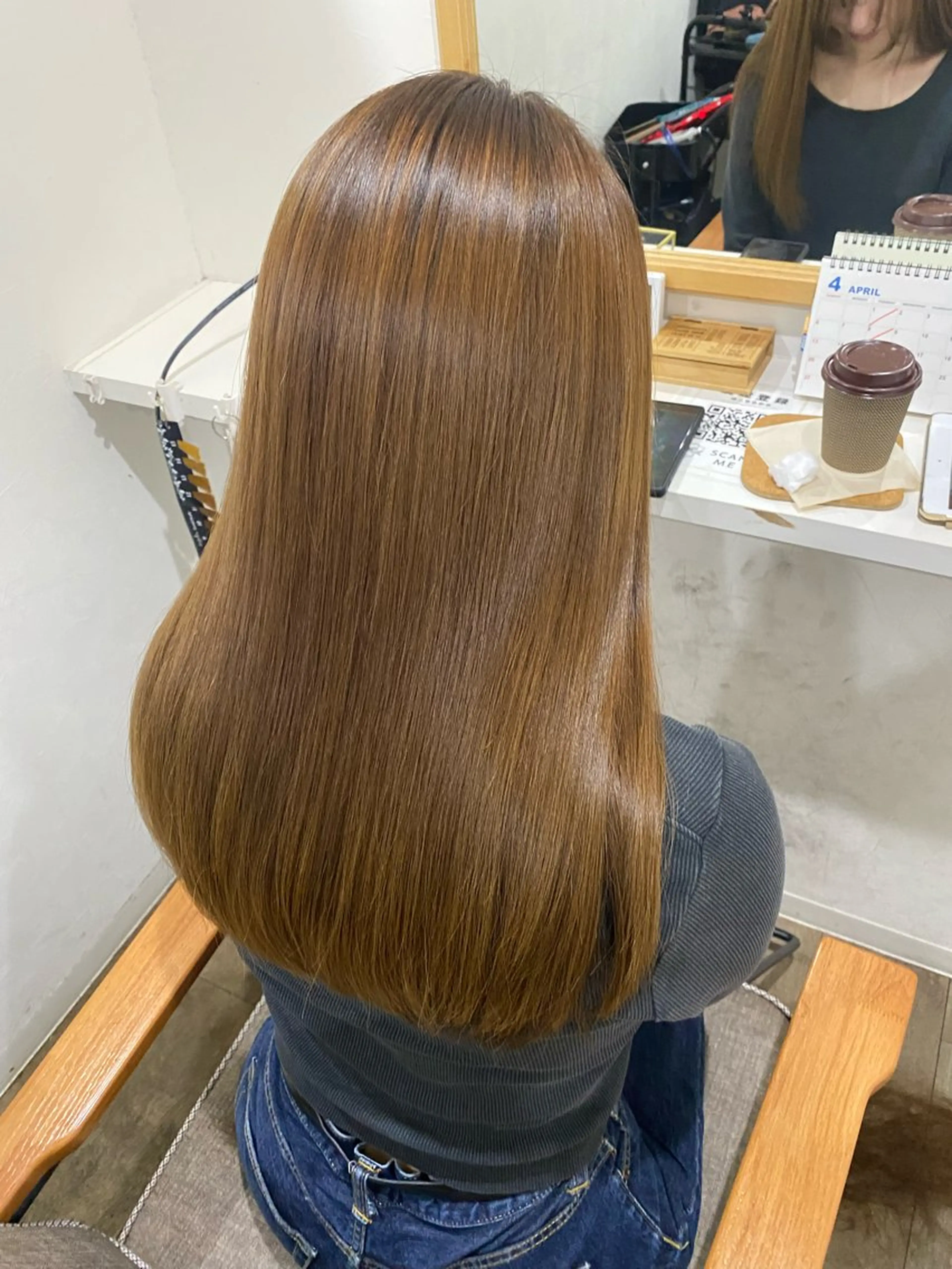 ロング カット 縮毛矯正 Jewel  Box東梅田所属・髪質改善サロン 梅田/ヨナミネのヘアスタイル