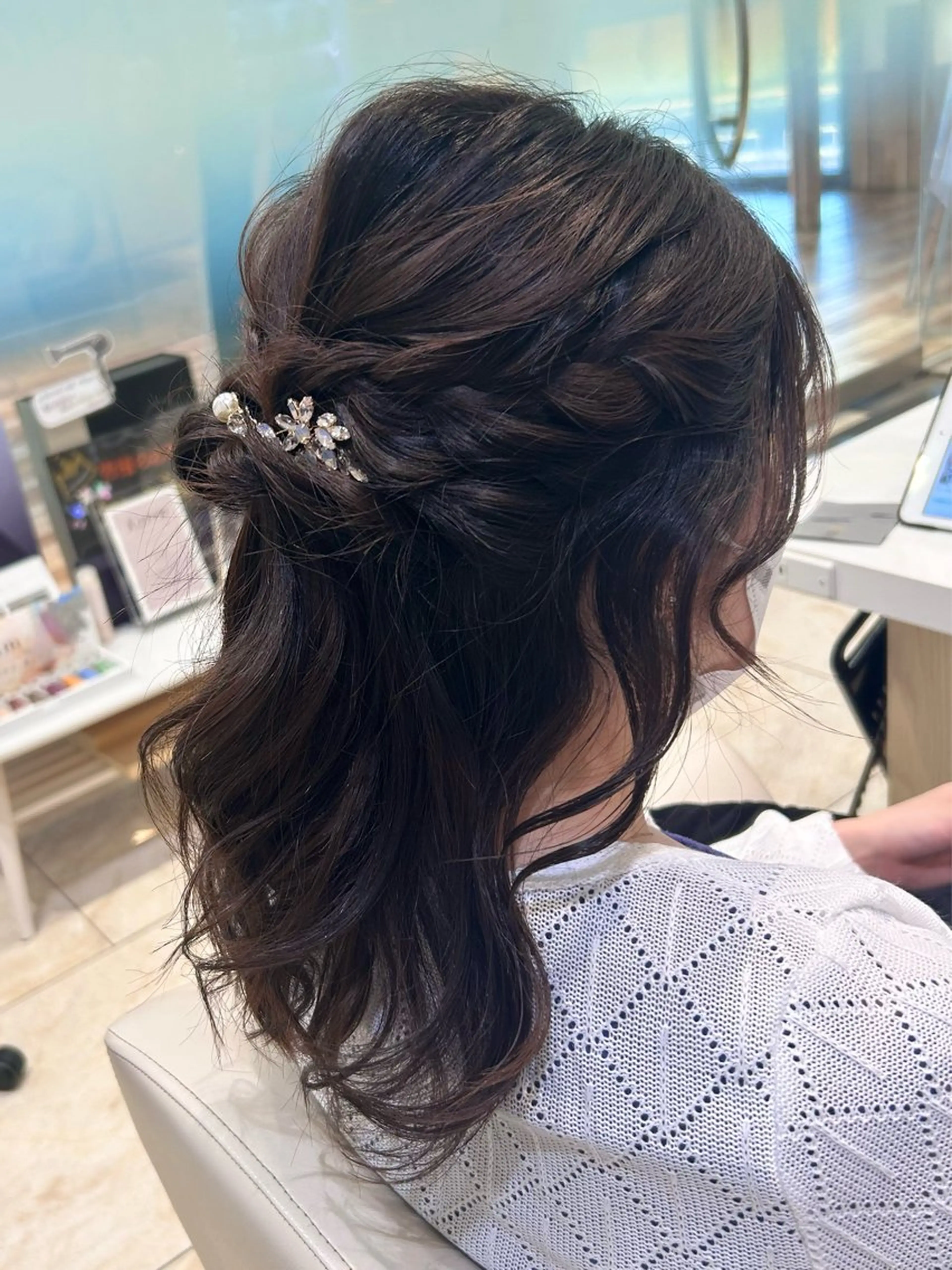 ヘアアレンジ ヘアセット はるか/ブリーチカラ ー/ヘアアレンジ🤍のヘアスタイル