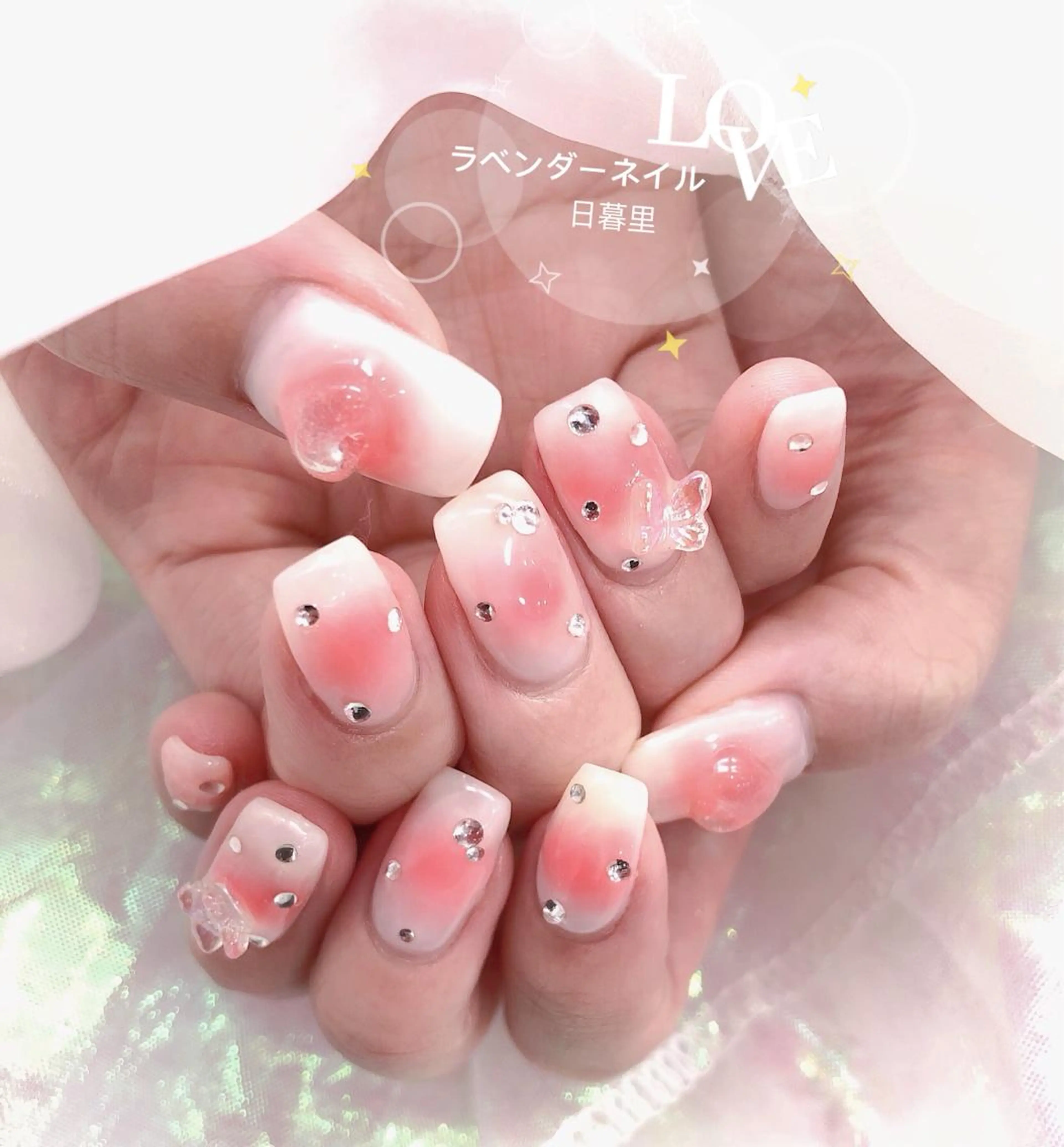 ネイル ラベンダー💖日暮里 ルル💖ネイルのネイルデザイン