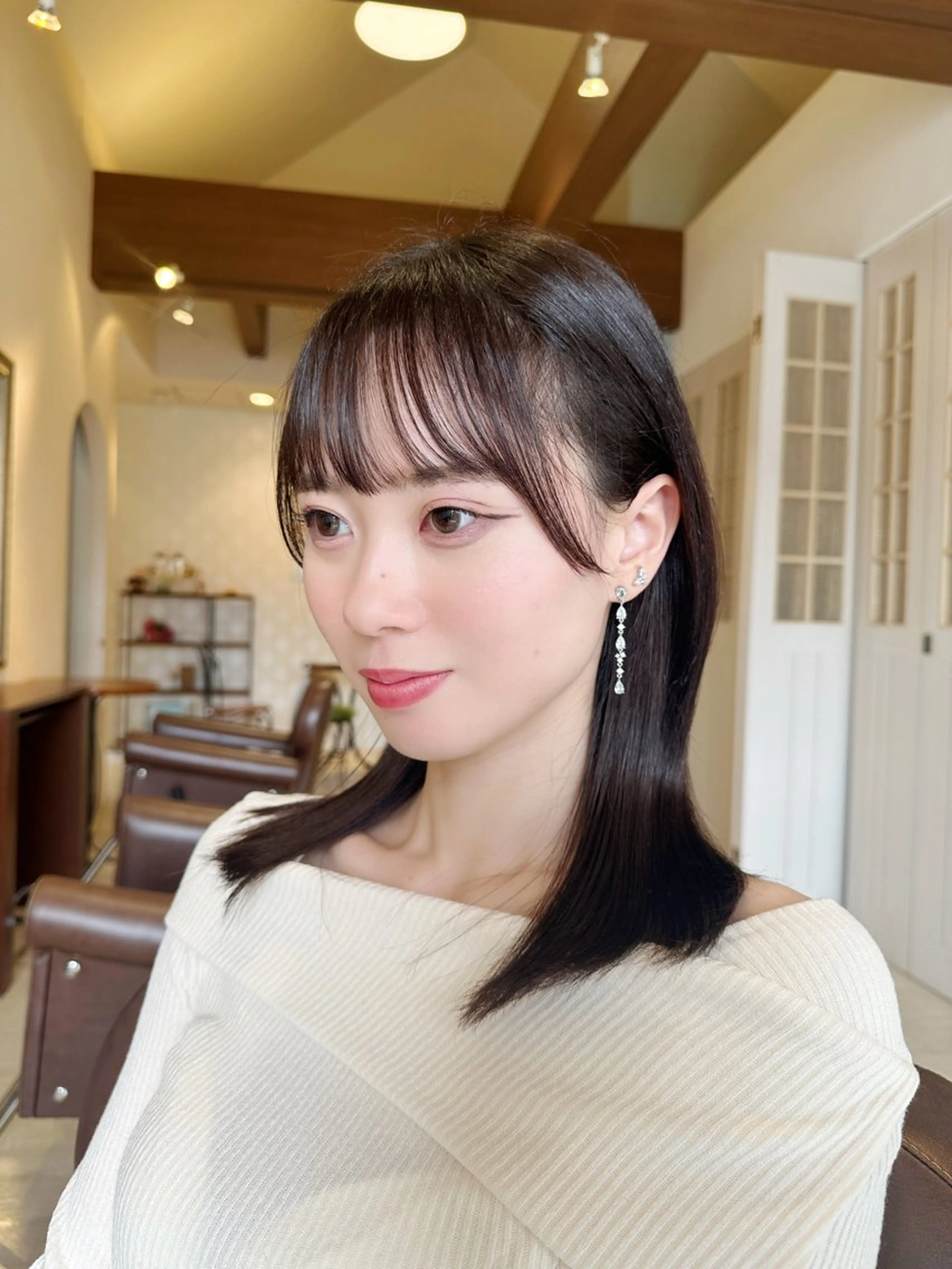 ミディアム カット ヘアカラー トリートメント 波多野 将貴のヘアスタイル