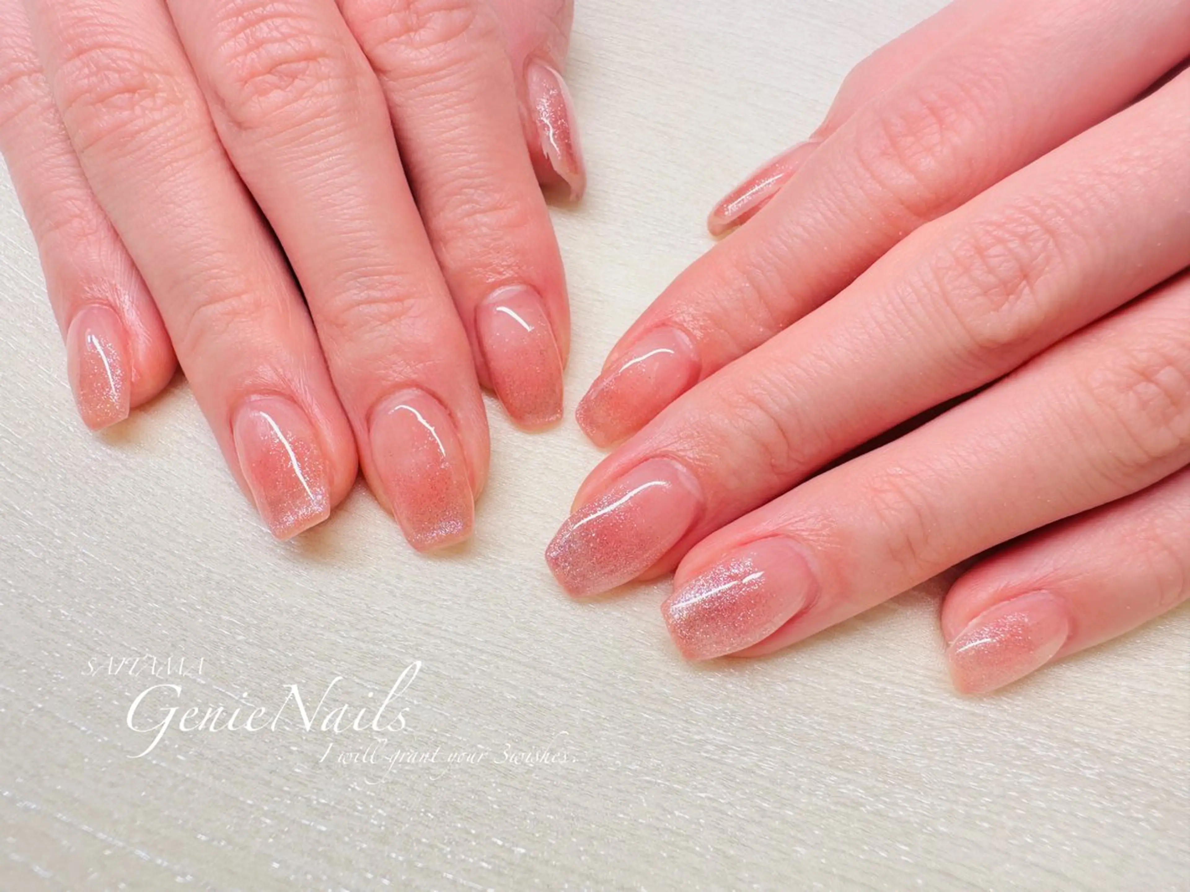 メンズ ネイル アートネイル 氷ネイル・うるうるネイル ロングネイル メンズネイル 持ち込み Genie Nailsのネイルデザイン