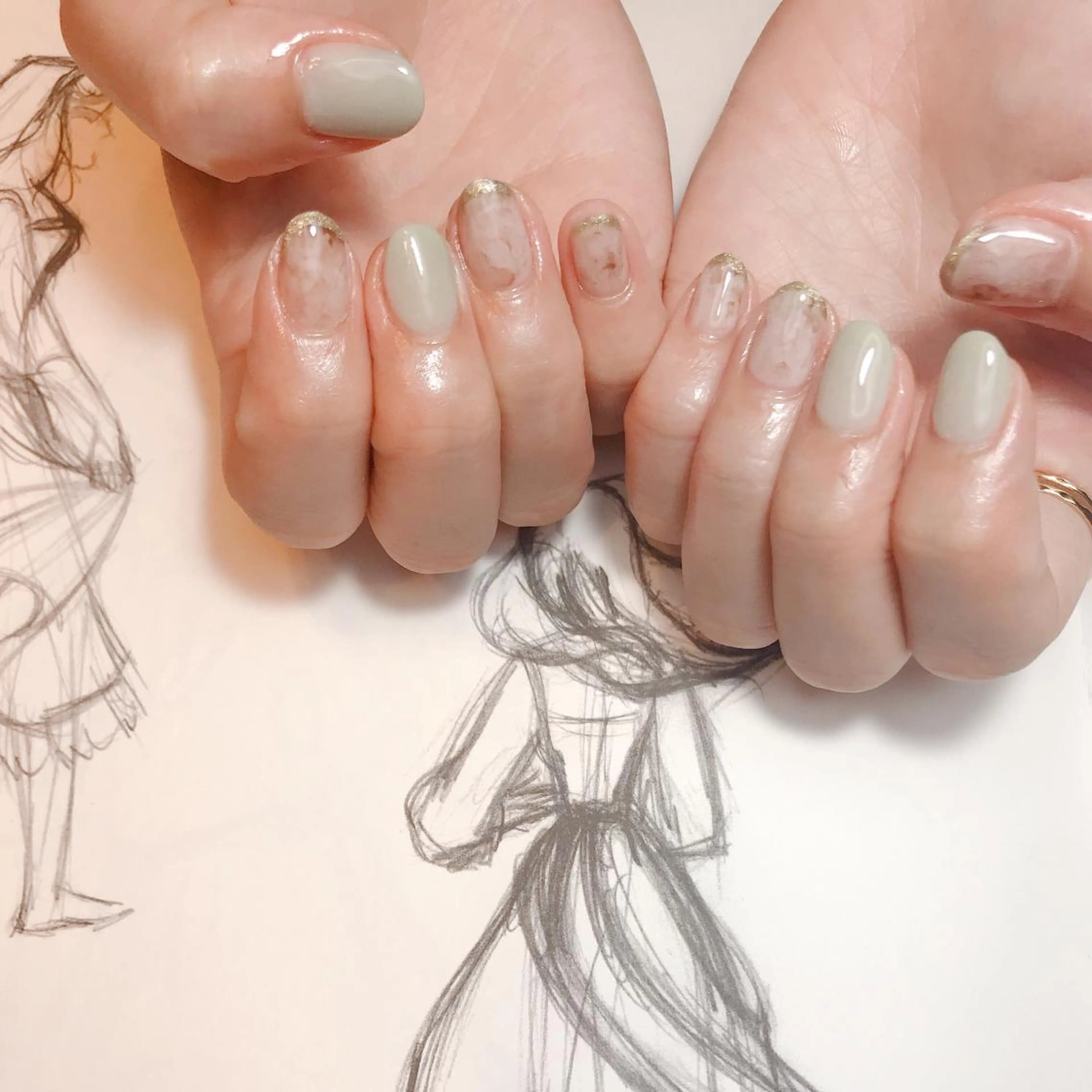 ネイル フレンチネイル owlnail /持込みデザイン専門のネイルデザイン