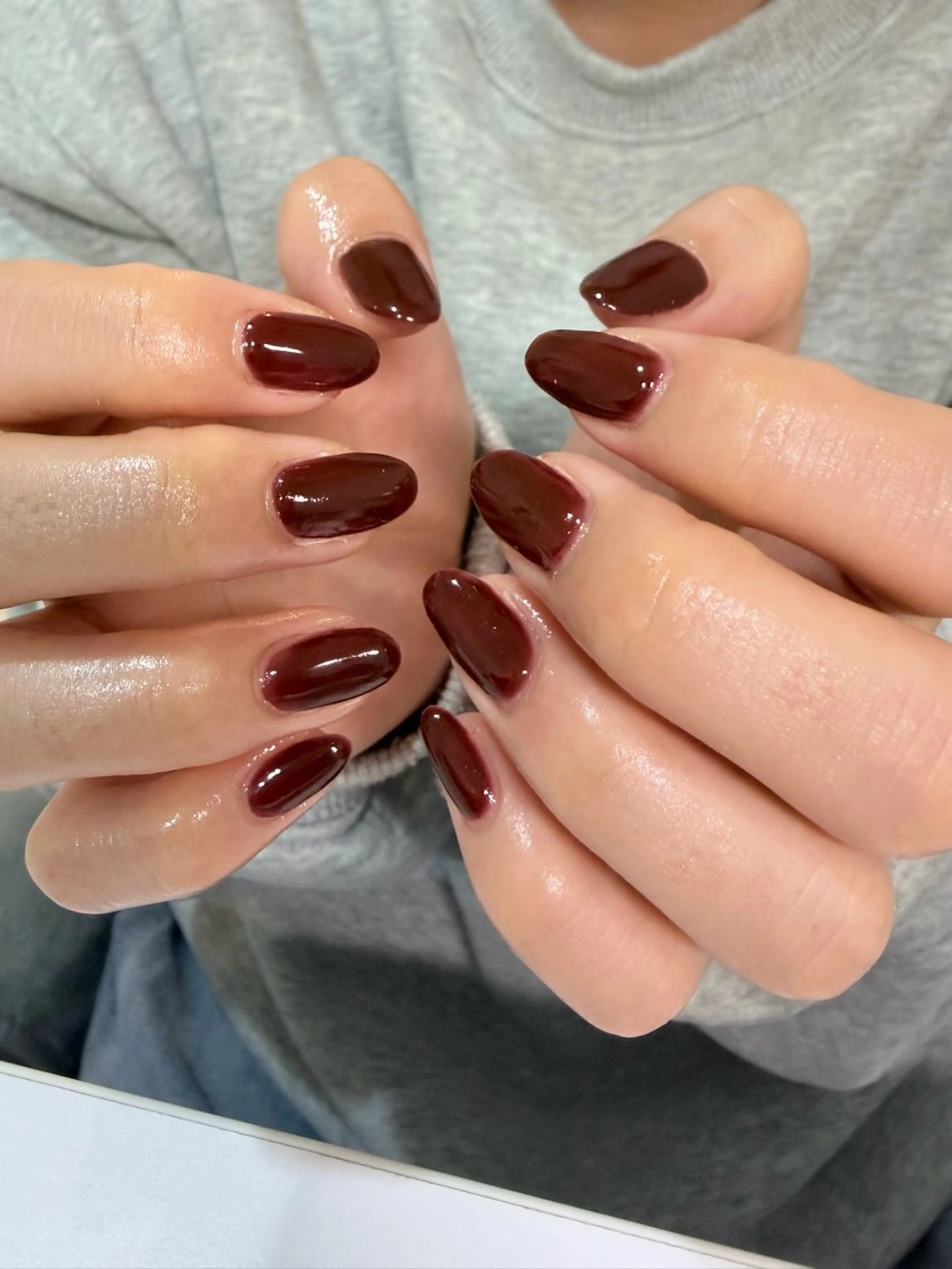 ワンカラーハンドネイル（オフなし）¥5280→¥3850の写真