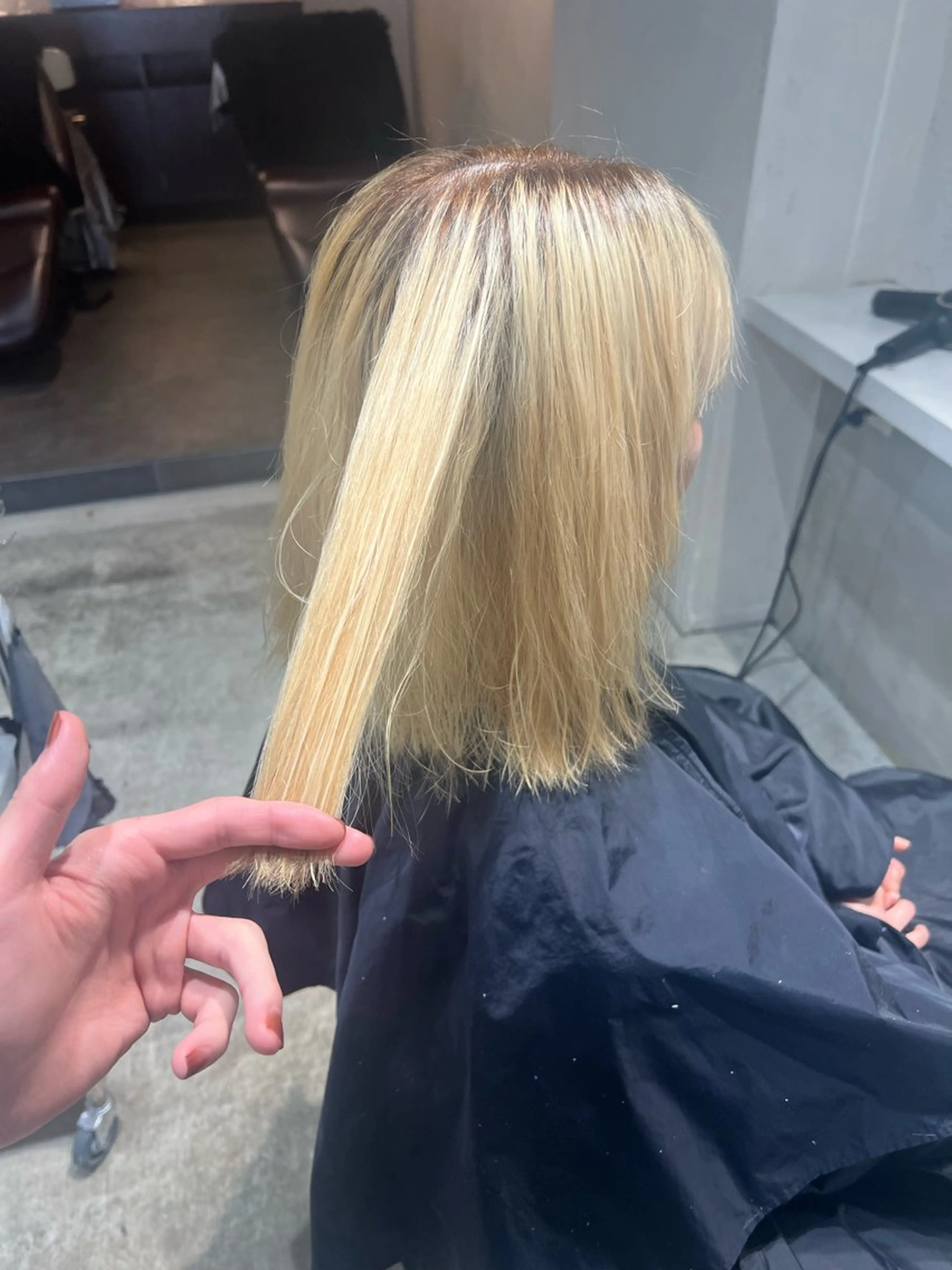 ミディアム ヘアカラー トリートメント 名古屋/落ちる黒 黒染め落としのヘアスタイル