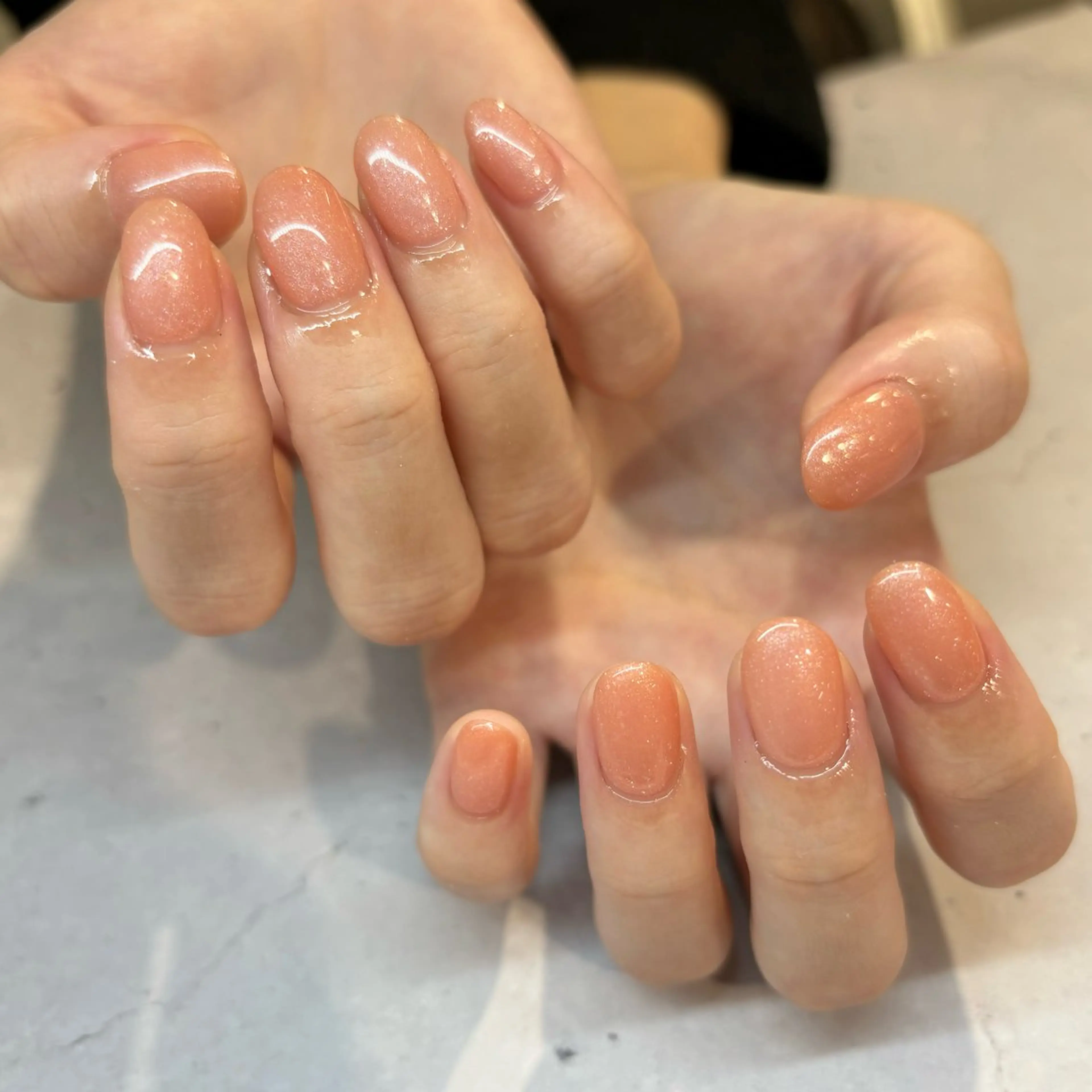 ネイル ラメ(グリッター) ハンドネイル 荒巻 めいのネイルデザイン