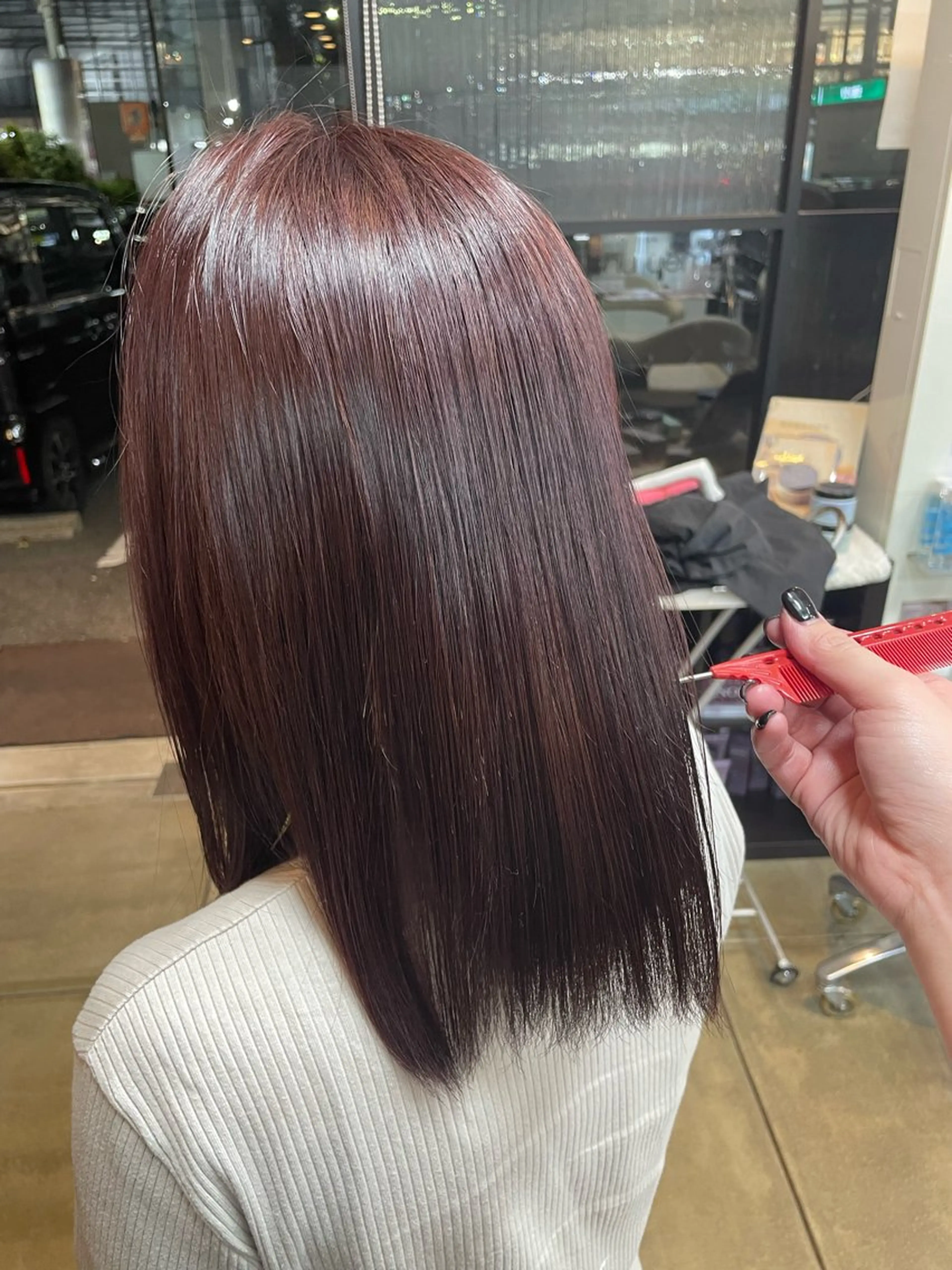 セミロング カット ヘアカラー <髪質改善>河野 🍑AVANCE.のヘアスタイル