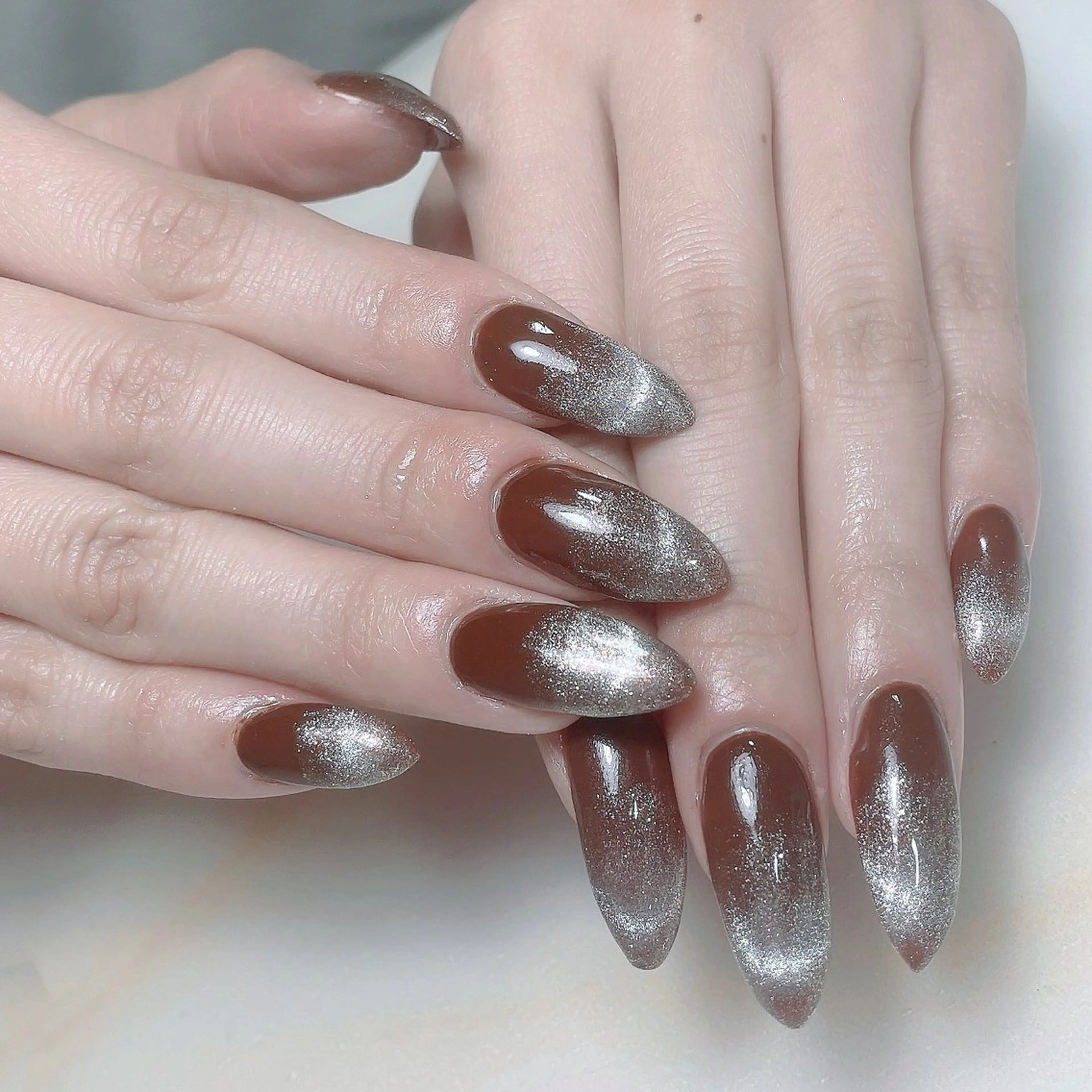 ネイル アートネイル フレンチネイル ジェルネイル グラデーション 韓国ネイル ハンドネイル 久保田 マリコのネイルデザイン