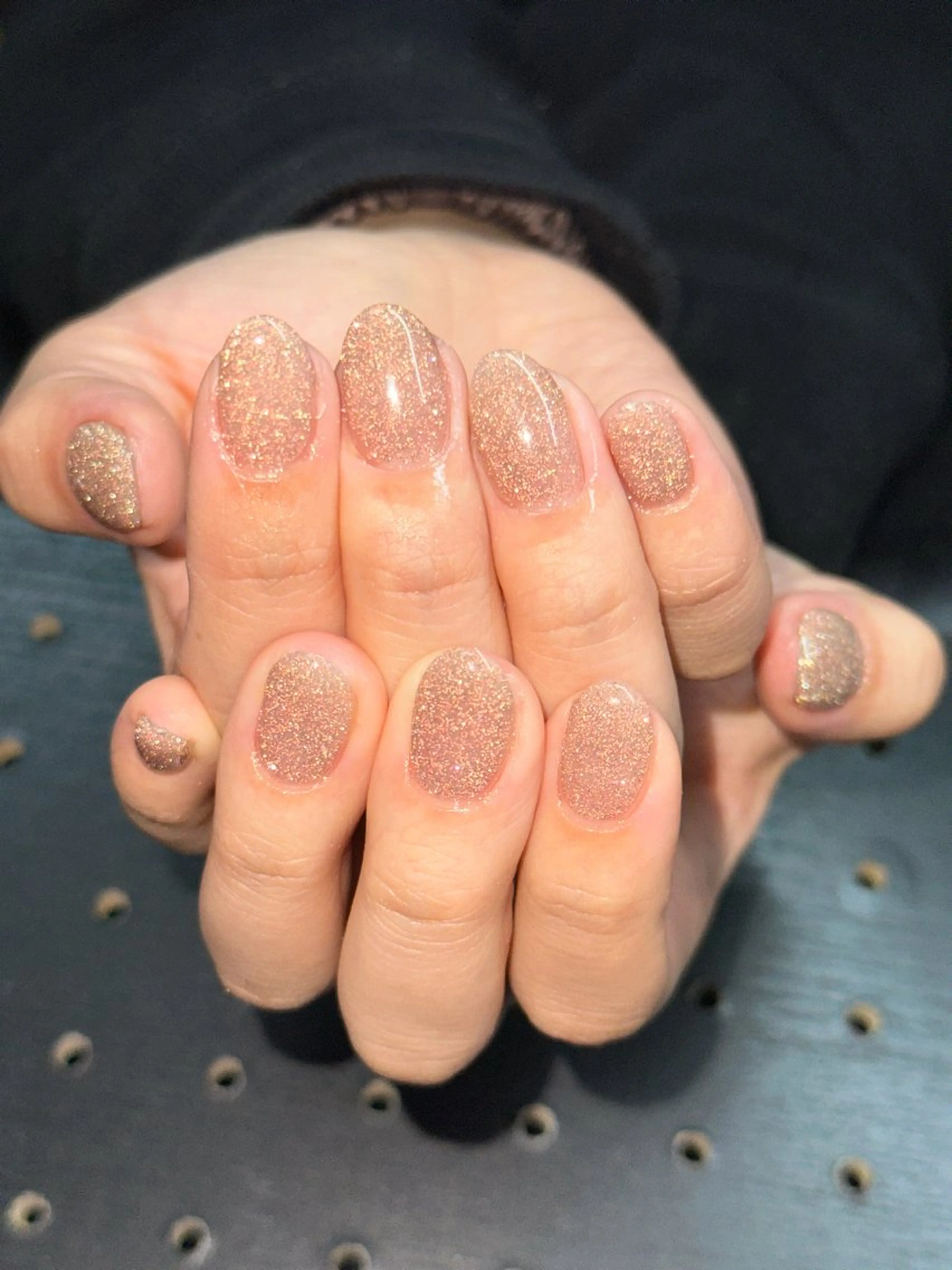 ラメワンカラーの写真