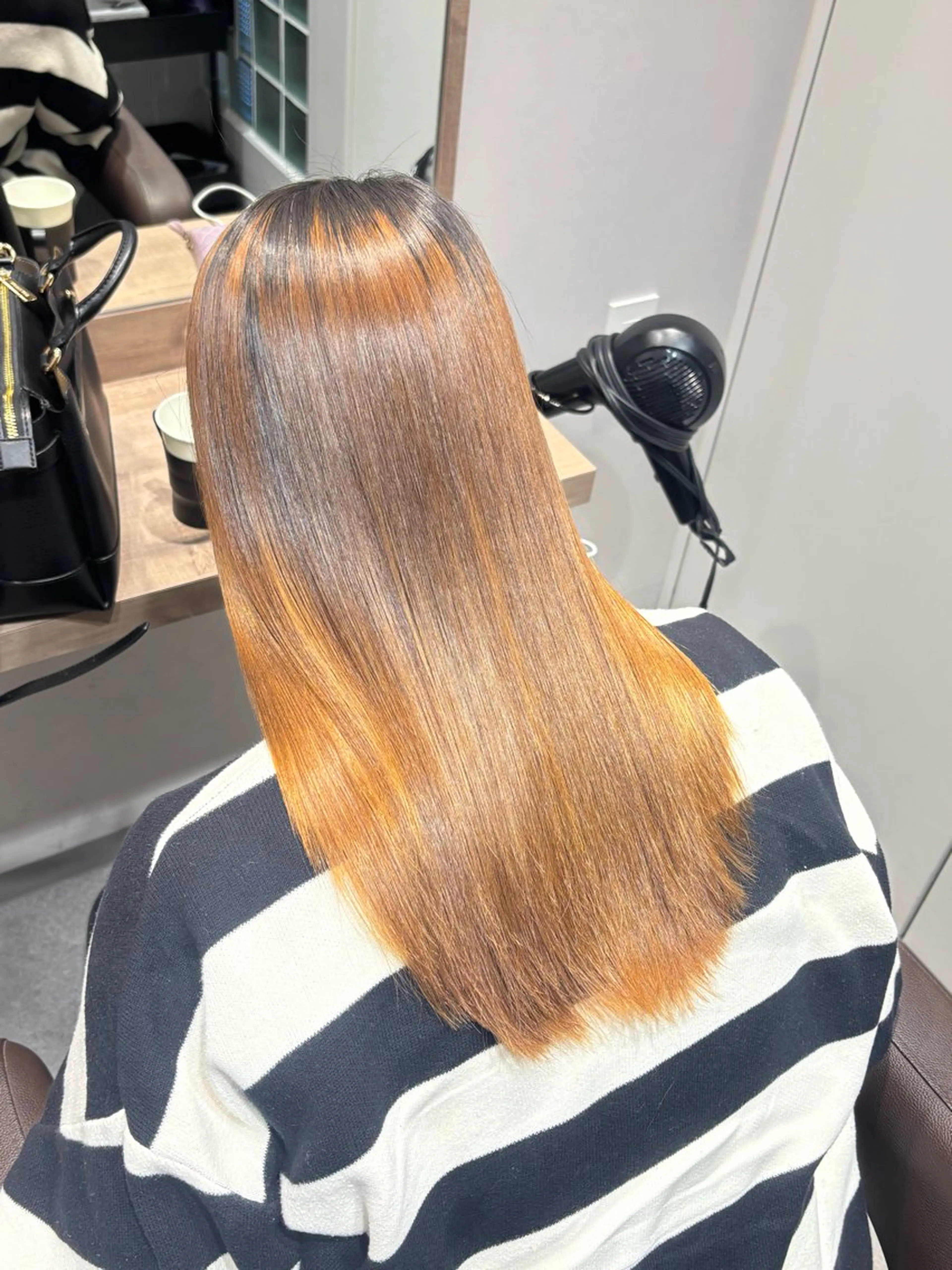 ロング カット 縮毛矯正 トリートメント SALOWIN所属・美髪矯正/中華ウルフ 24h/高橋朋生のヘアスタイル