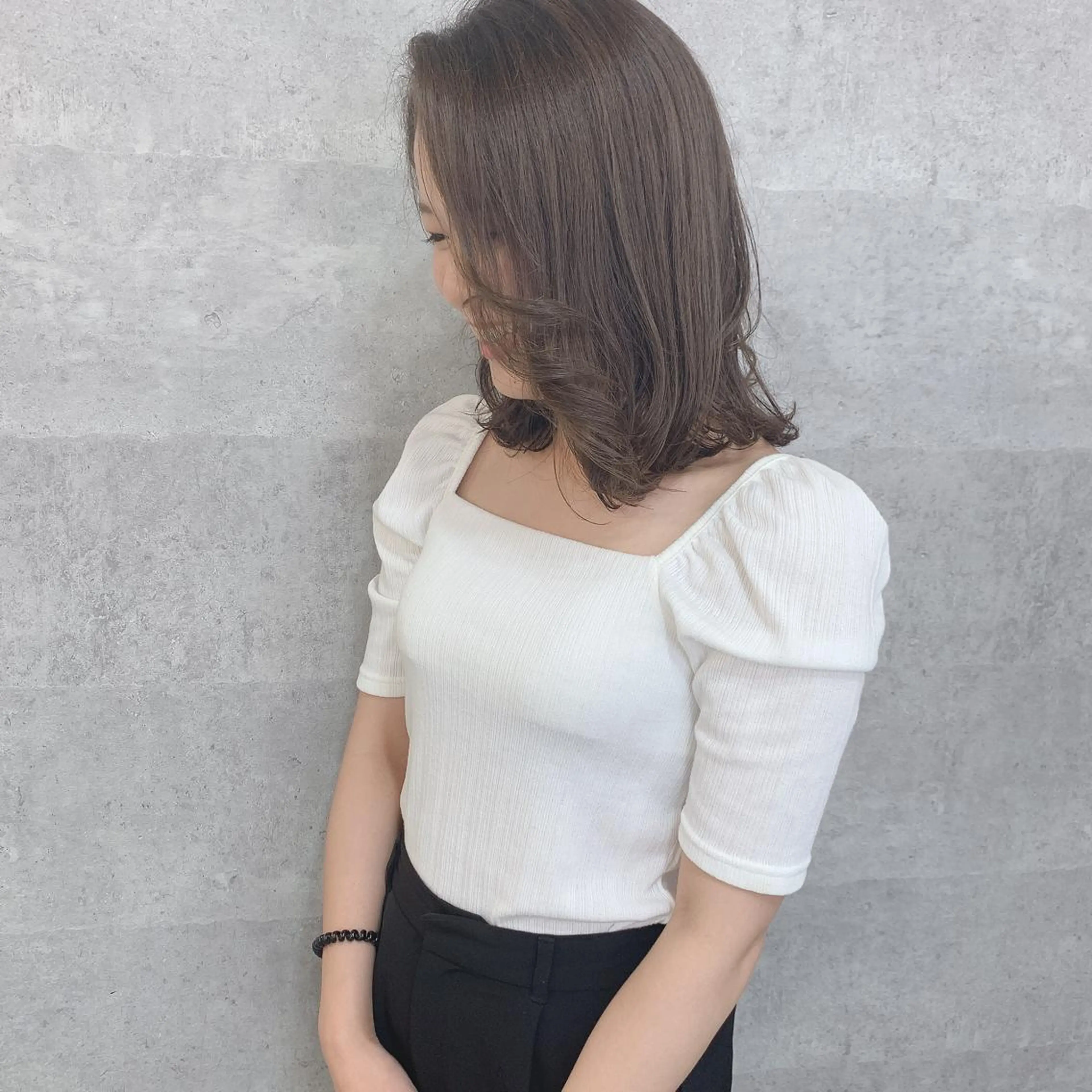 セミロング カット ヘアカラー 似合わせのプロ🕊 美髪矯正/ioriのヘアスタイル