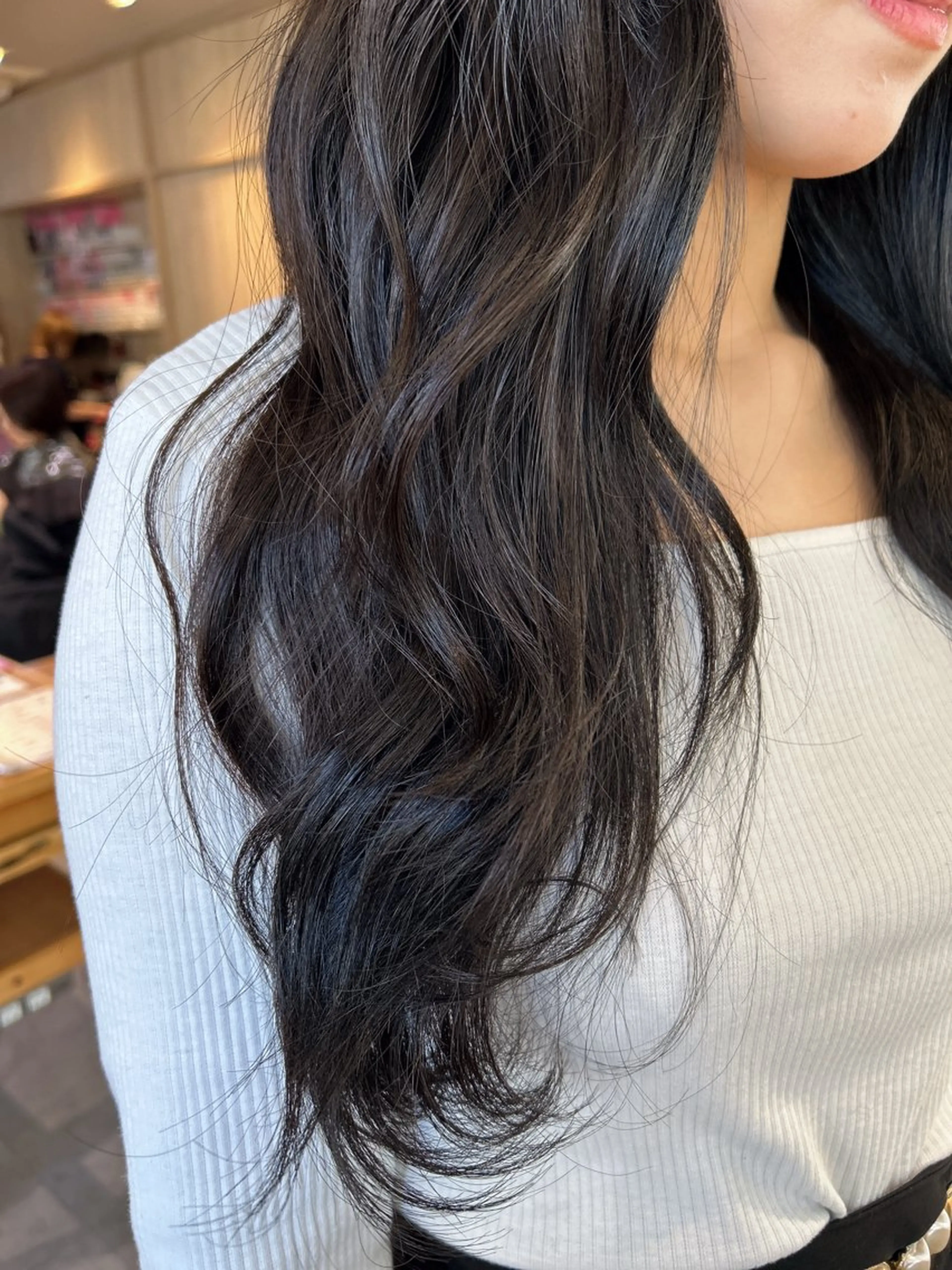 カラー オリーブカラー ヘアカラー 𝐚𝐨𝐢🩰/ 酸性ストレートのヘアスタイル