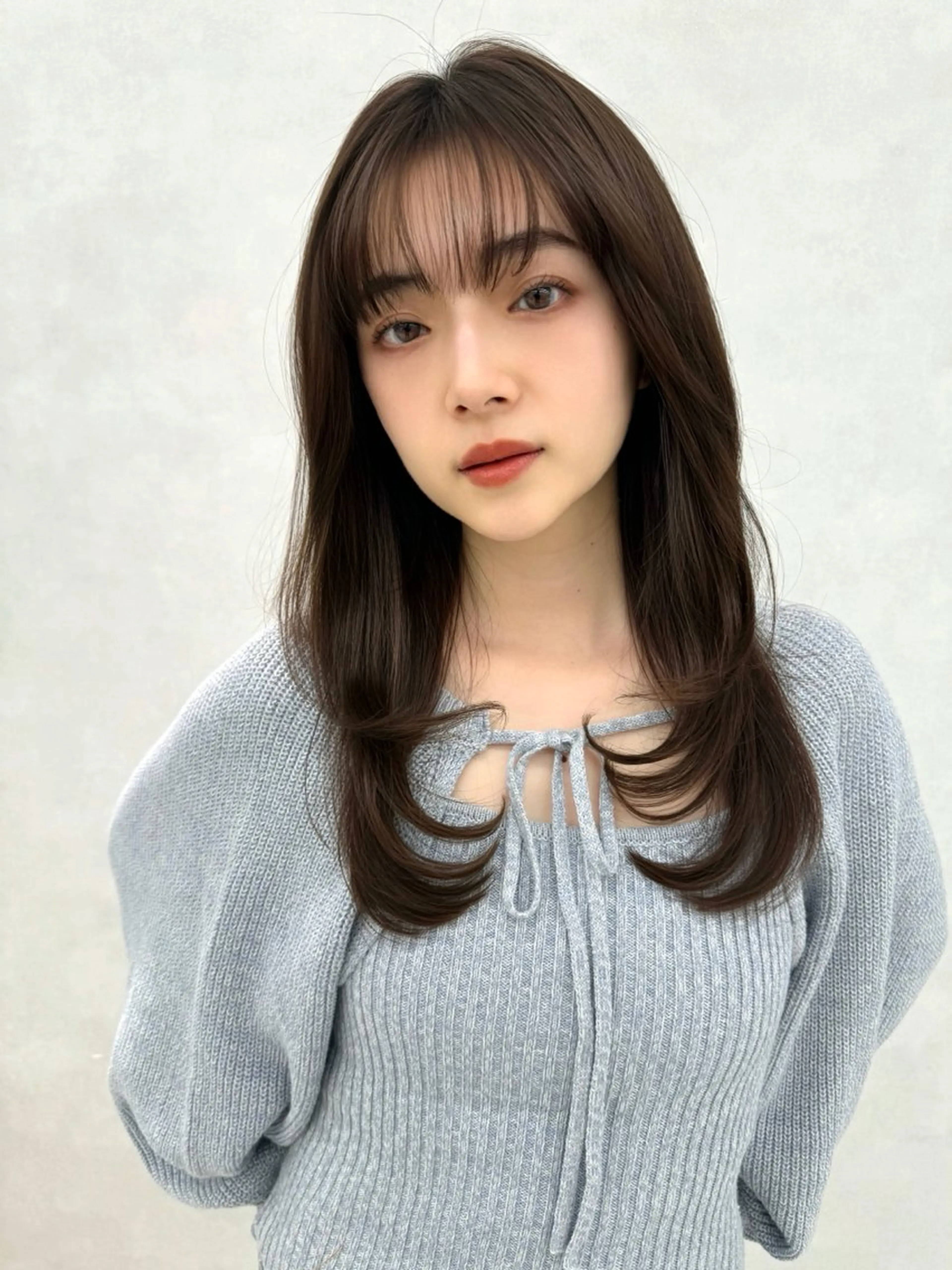 ロング レイヤーカット レイヤー/韓国/ 顔周り/しんやのヘアスタイル