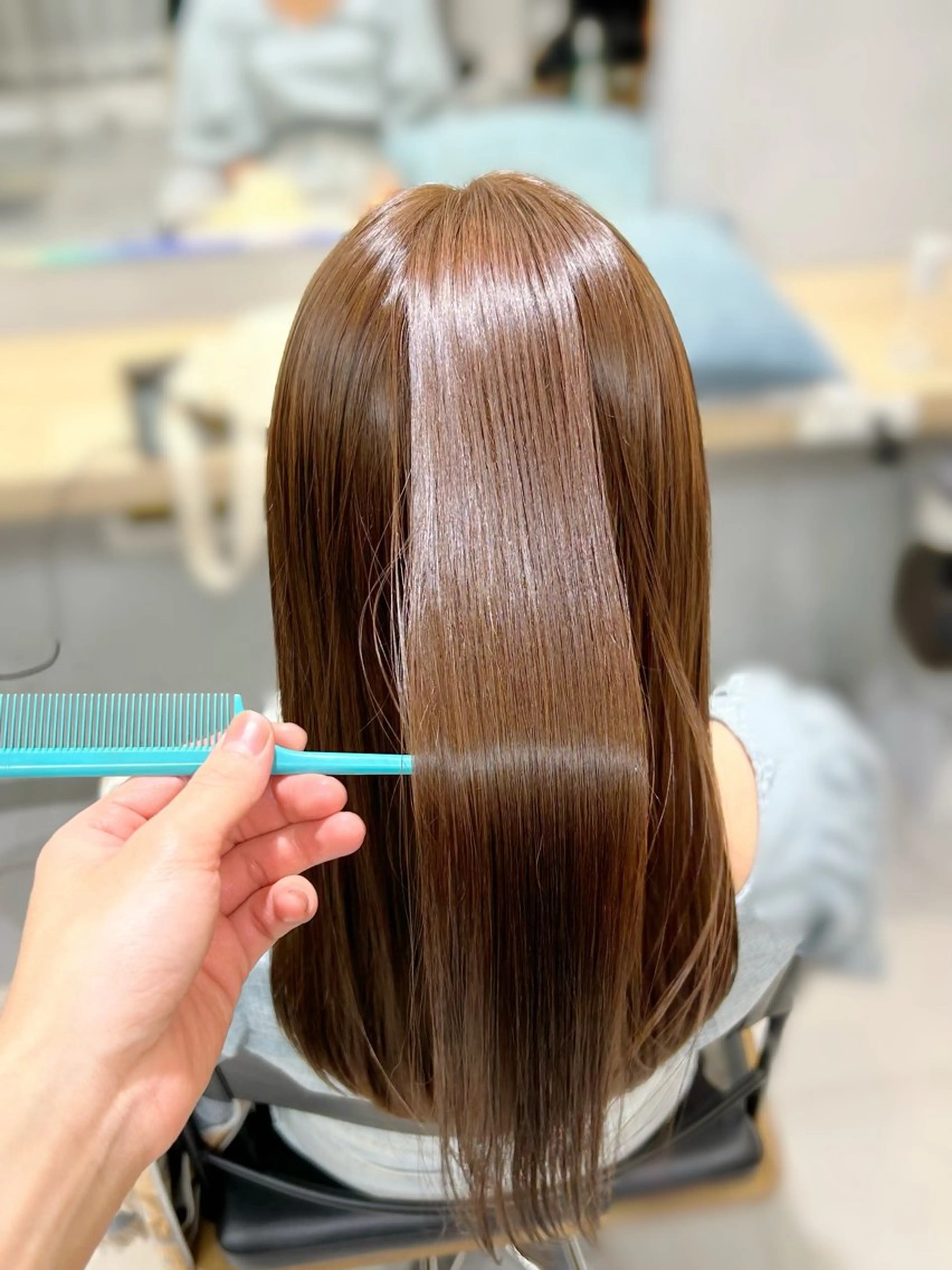 ミディアム 髪質改善 縮毛矯正 カット ヘアカラー 縮毛矯正 🌿池袋ボブ/美髪 縮毛矯正taigaのヘアスタイル