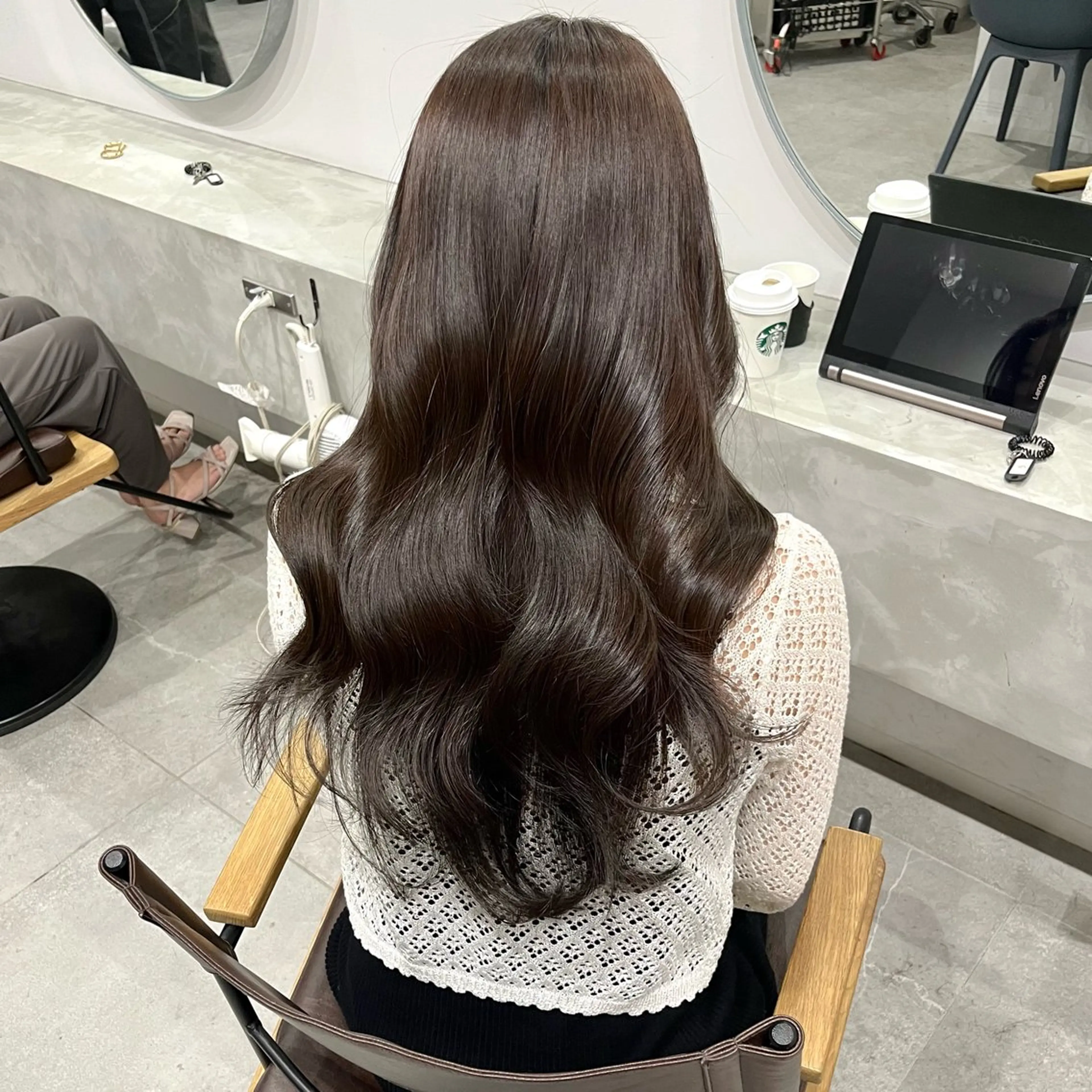 ロング カラー ラベンダーカラー カット ヘアカラー emma所属・RINA 韓国ヘア/半個室のヘアスタイル