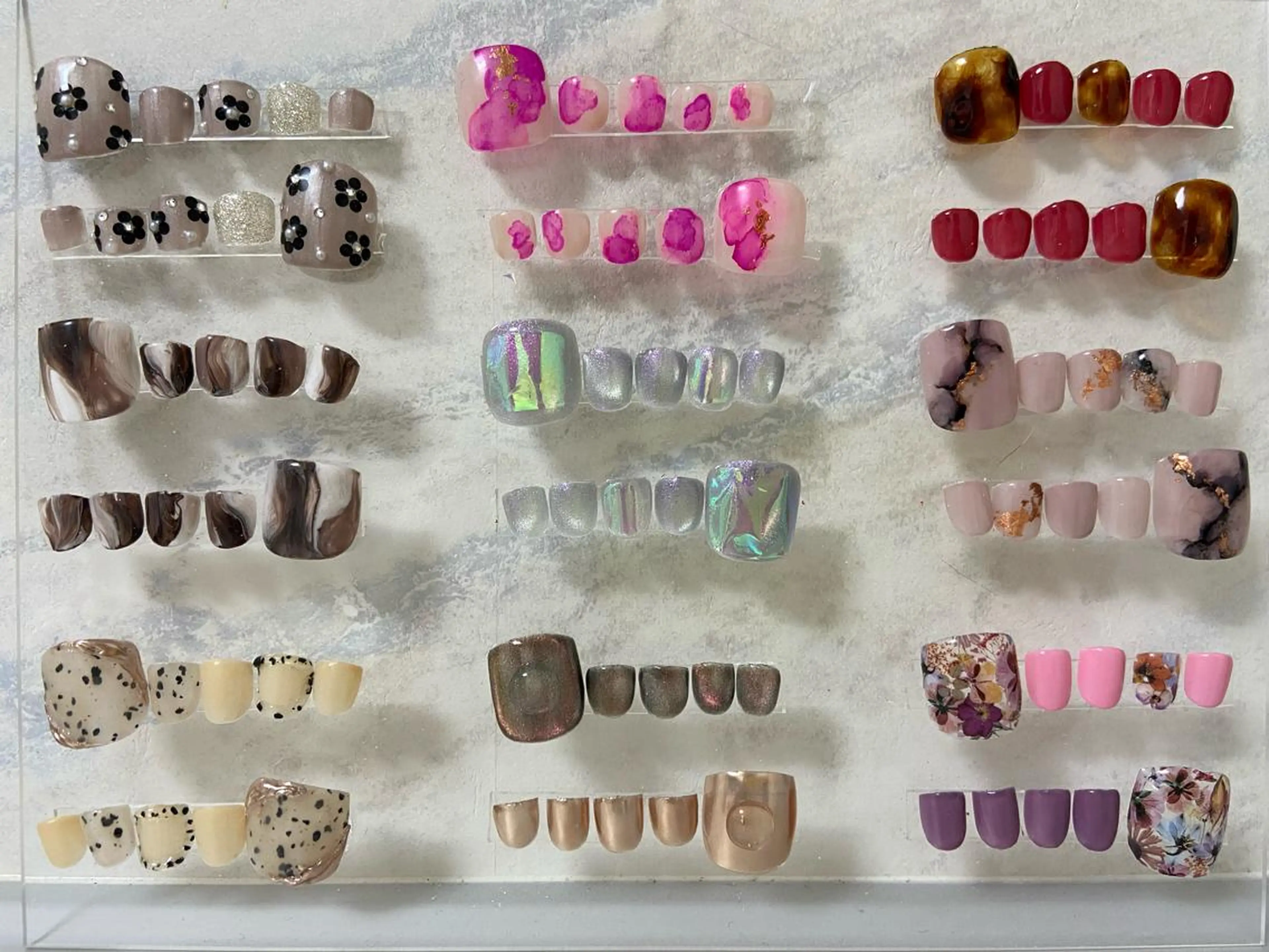 フットネイル定額6600円デザイン　オフなしの写真