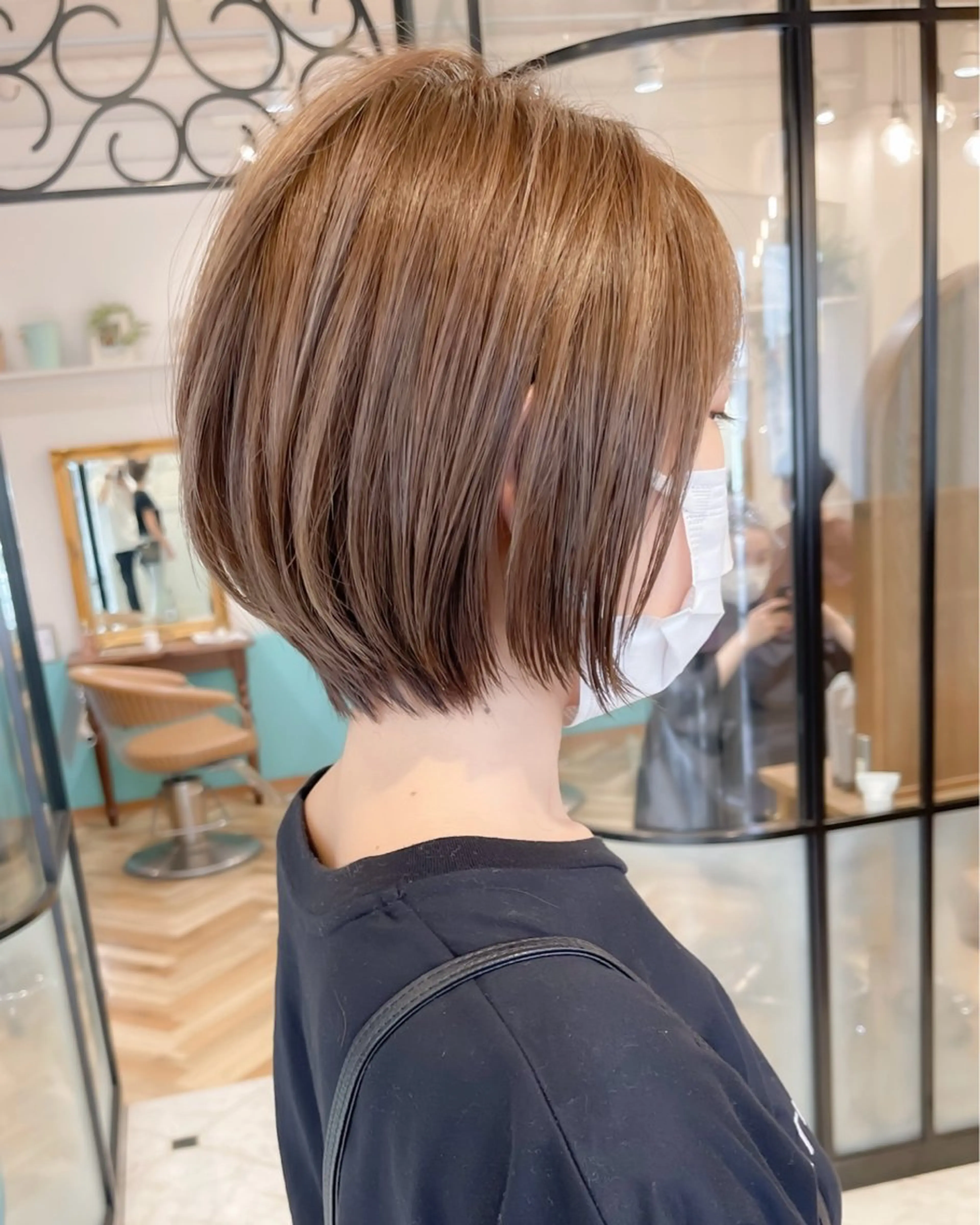 ショート ショートボブ ボブ くびれヘア ショートヘア ウルフカット ハッシュカット/韓国 レイヤー/カハナのヘアスタイル