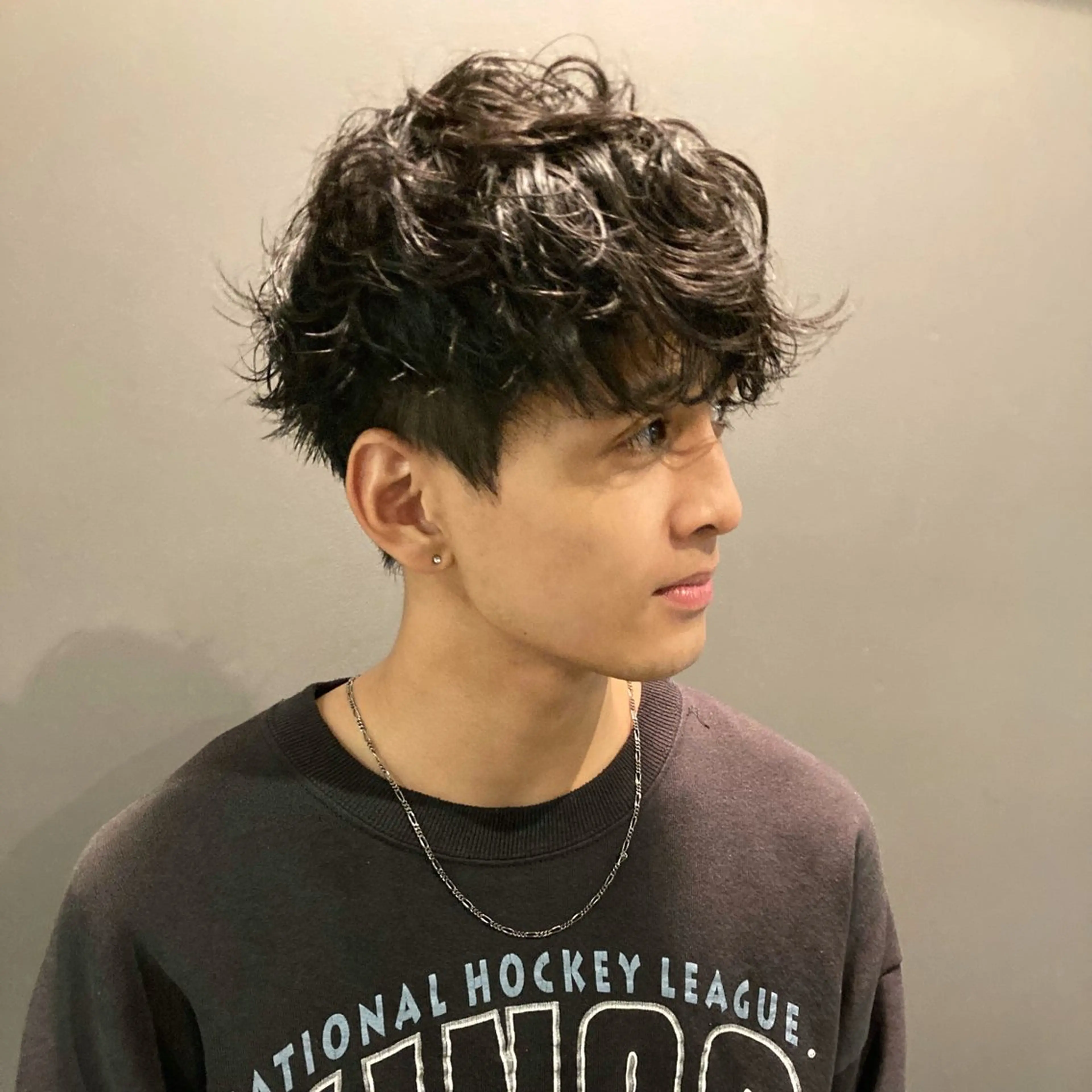 ショート パーマ メンズ マッシュ メンズパーマ MAKI渋谷 【カットモデル募集】のヘアスタイル